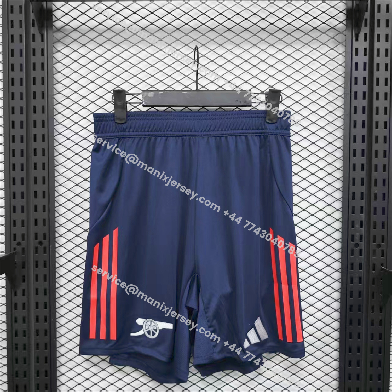 ManixJersey.com | Arsenal 25-26 Away Blue Shorts - Player Version -Customize Name, Number and Patch | Worldwide Shipping