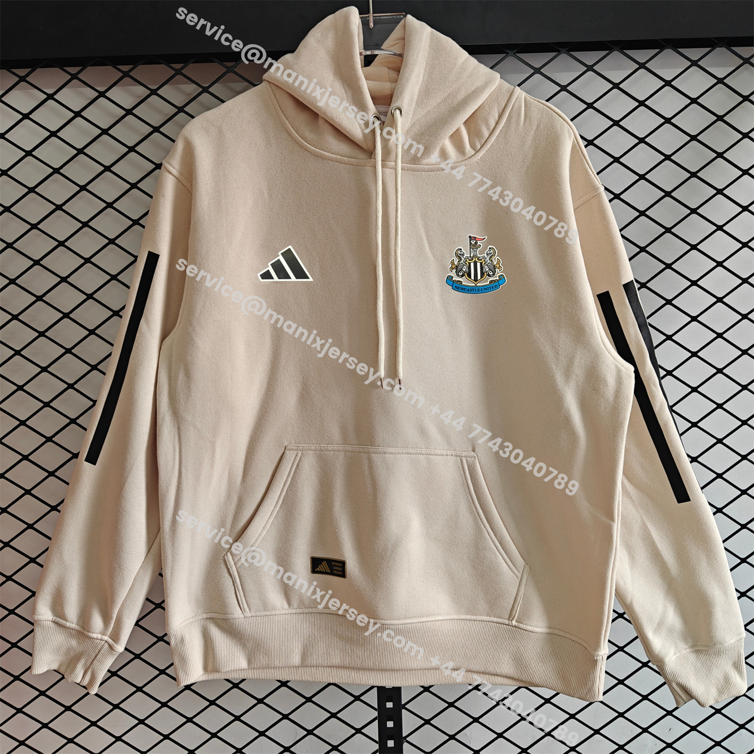 ManixJersey.com | Newcastle United 25-26 Home Unisex Pullover Hoodie -Customize Name, Number and Patch | Worldwide Shipping