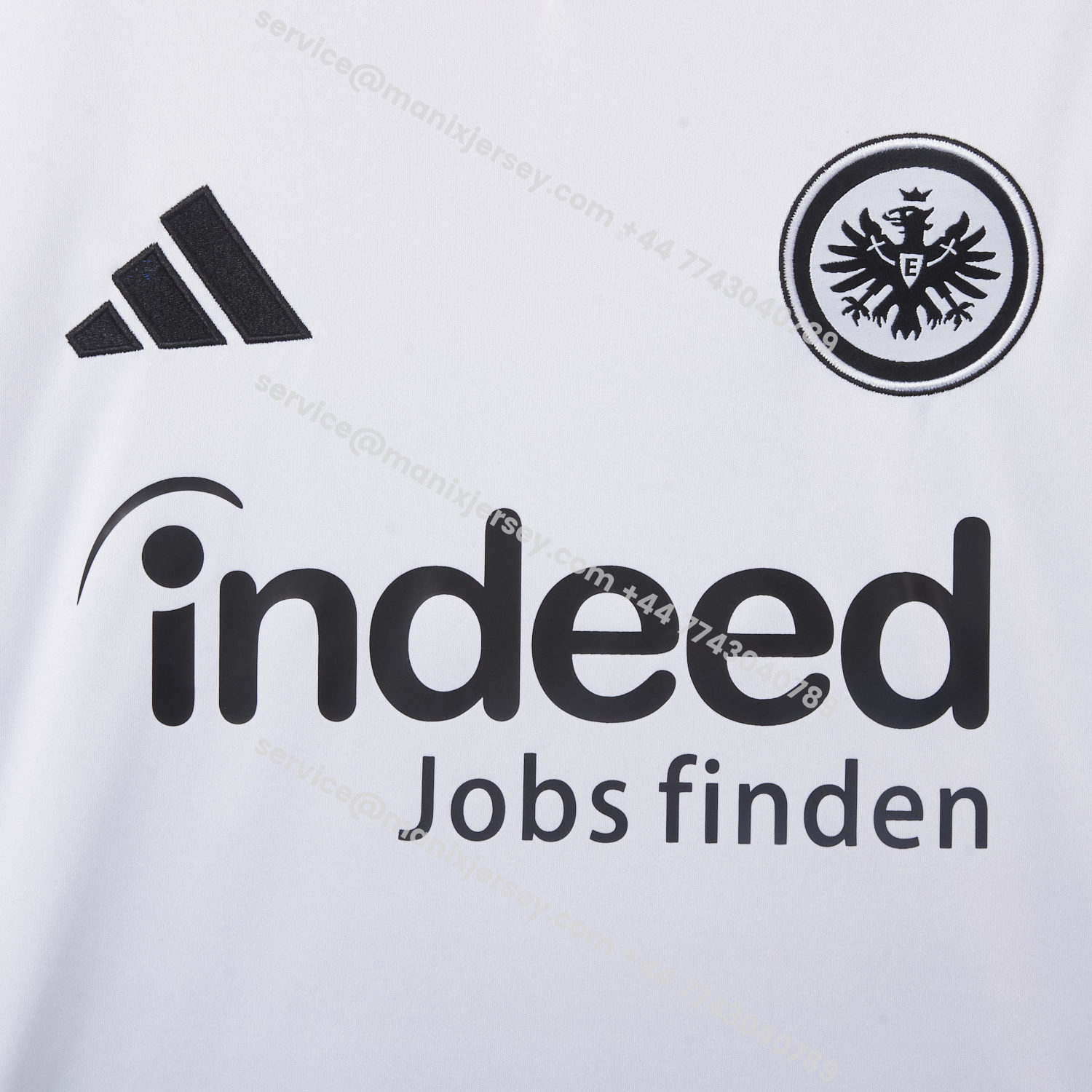 ManixJersey.com | Frankfurt 25-26 Away White Jersey - Fans Version -Customize Name, Number and Patch | Worldwide Shipping