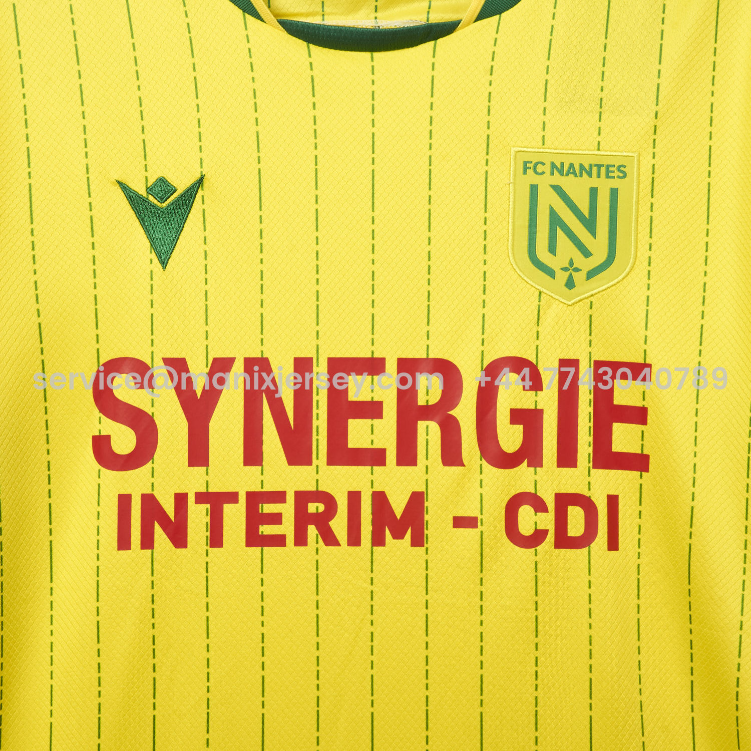 ManixJersey.com | Nantes 25-26 Home Jersey - Fans Version -Customize Name, Number and Patch | Worldwide Shipping