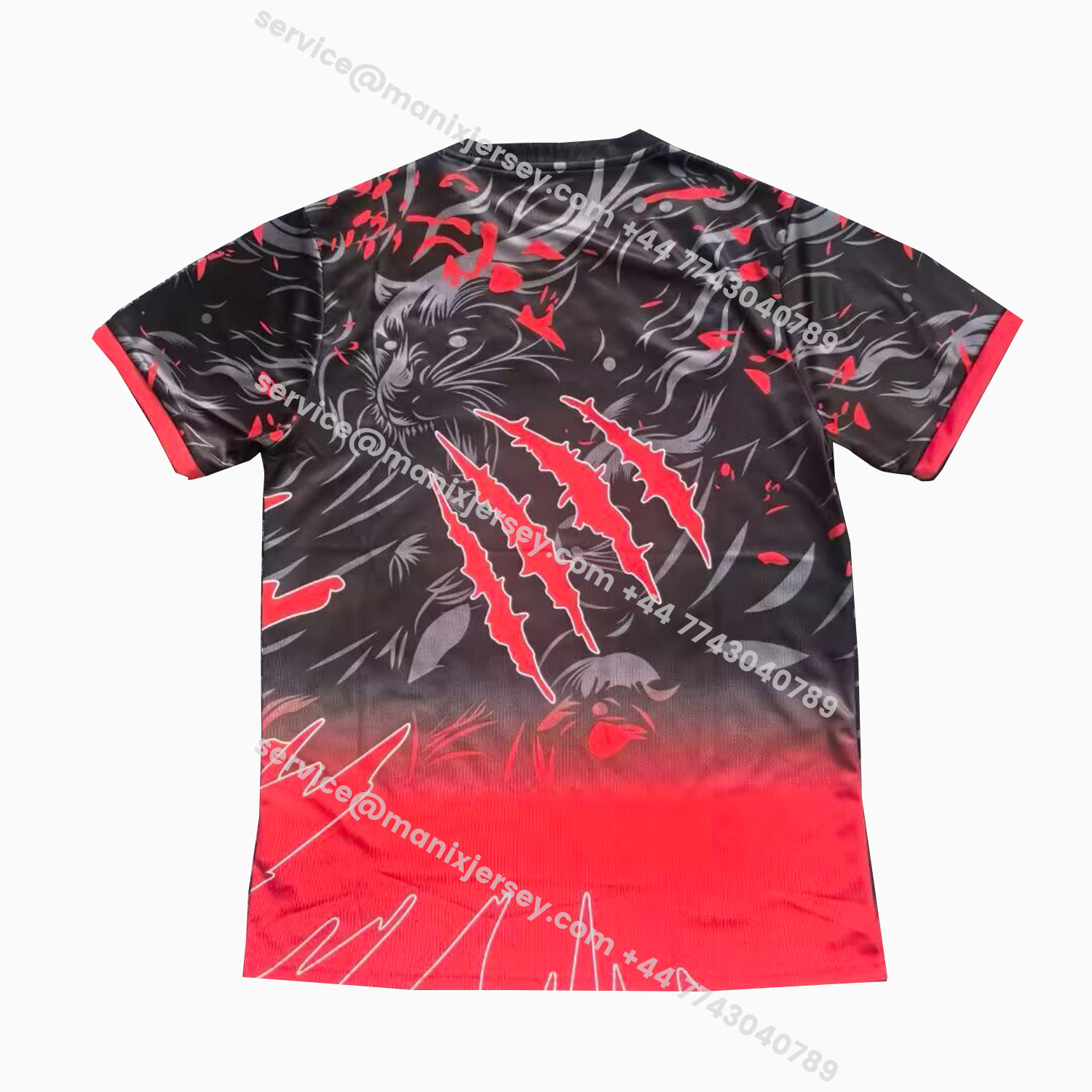 ManixJersey.com | Brazil 25-26 Leopard Red And Black Jersey - Fans Version -Customize Name, Number and Patch | Worldwide Shipping