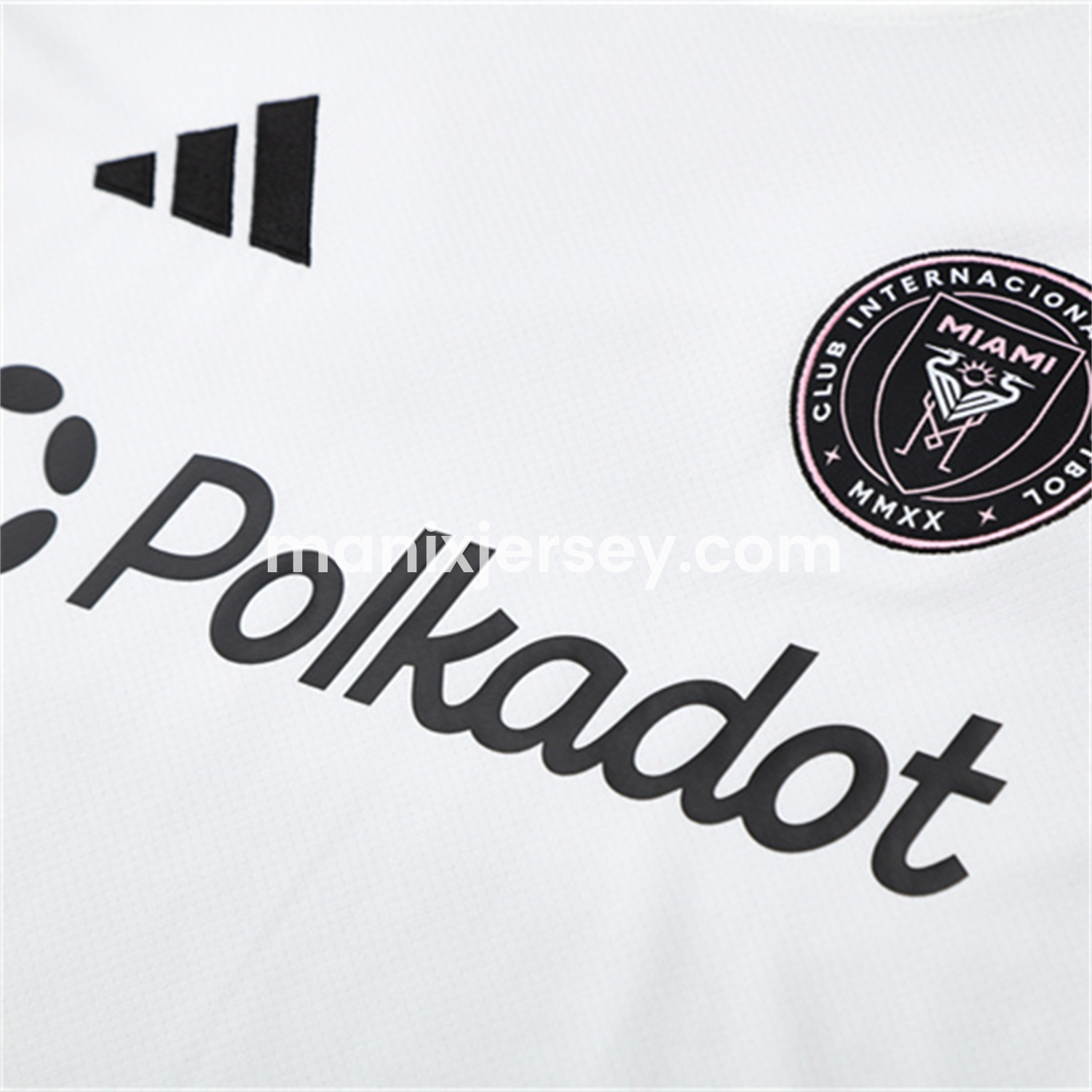 ManixJersey.com | INT M.A.M 25-26 Short-Sleeve Training Set - White Top and Black Shorts -Customize Name, Number and Patch | Worldwide Shipping
