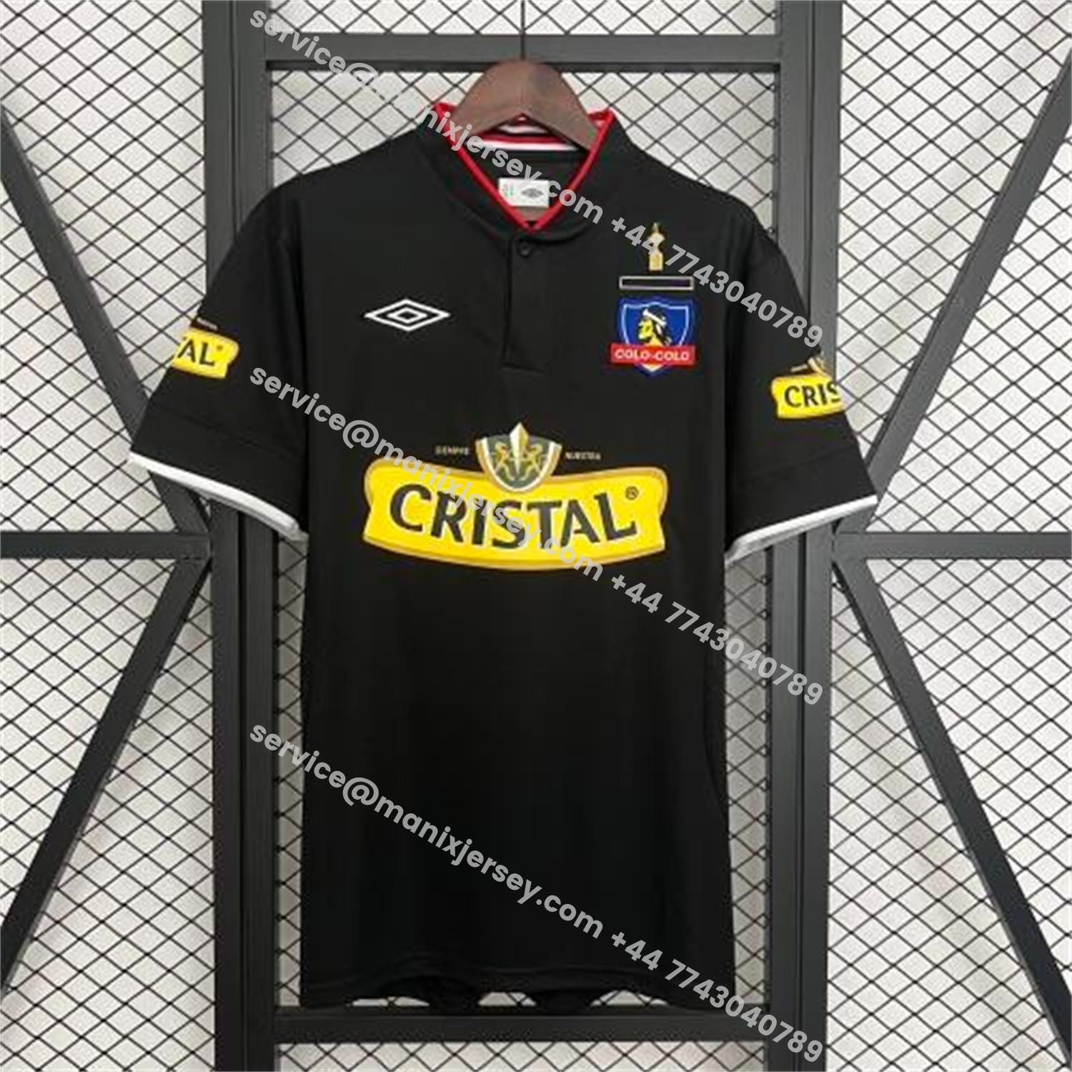 ManixJersey.com | Retro Colo Colo 2013 Away Black Jersey -Customize Name, Number and Patch | Worldwide Shipping