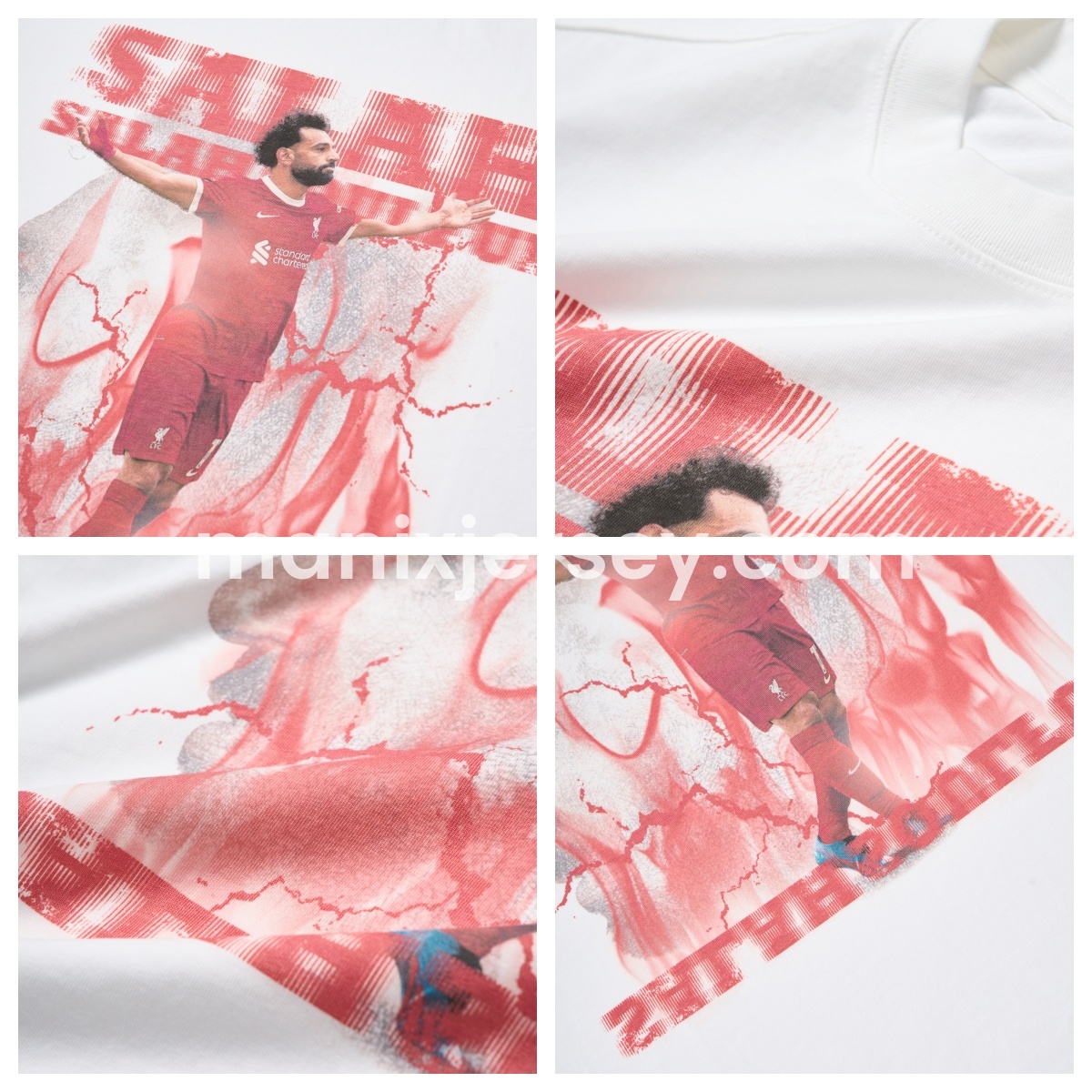 ManixJersey.com | Salah Liverpool Klopp Arnold Unisex Pure Cotton T-shirt -Customize Name, Number and Patch | Worldwide Shipping