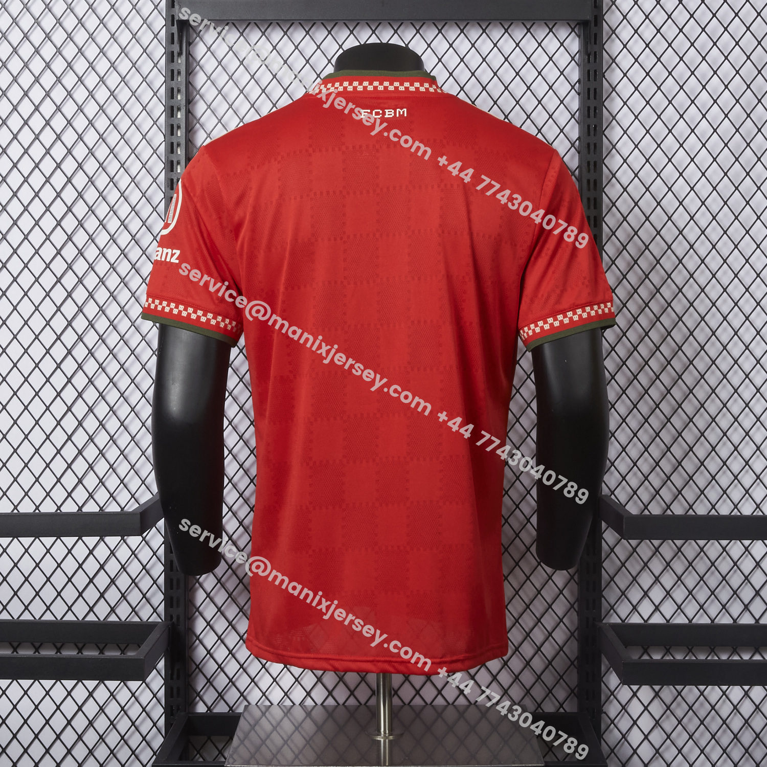 ManixJersey.com | Bayern Munich 25-26 Trefoil Red Special Jersey - Player Version -Customize Name, Number and Patch | Worldwide Shipping