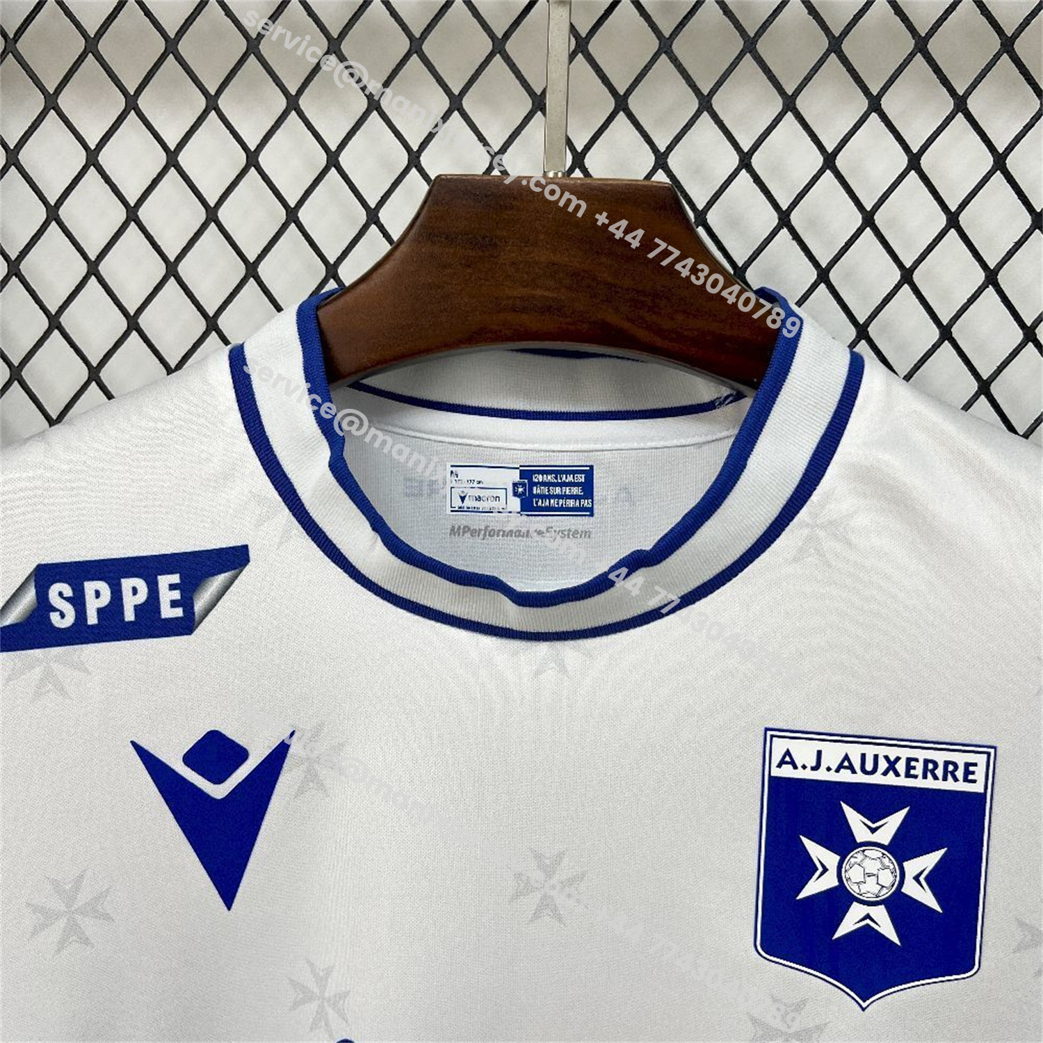 ManixJersey.com | Auxerre 25-26 Home Jersey - Fans Version -Customize Name, Number and Patch | Worldwide Shipping