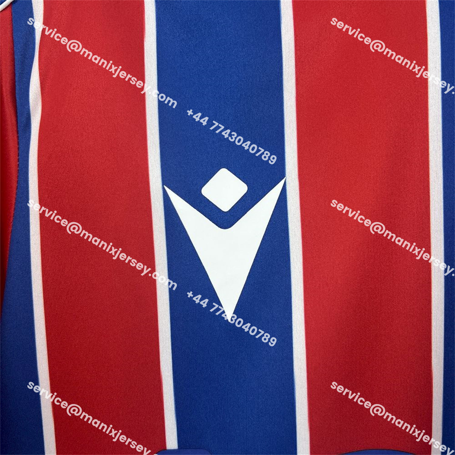 ManixJersey.com | Crystal Palace 25-26 Home Jersey - Fans Version -Customize Name, Number and Patch | Worldwide Shipping