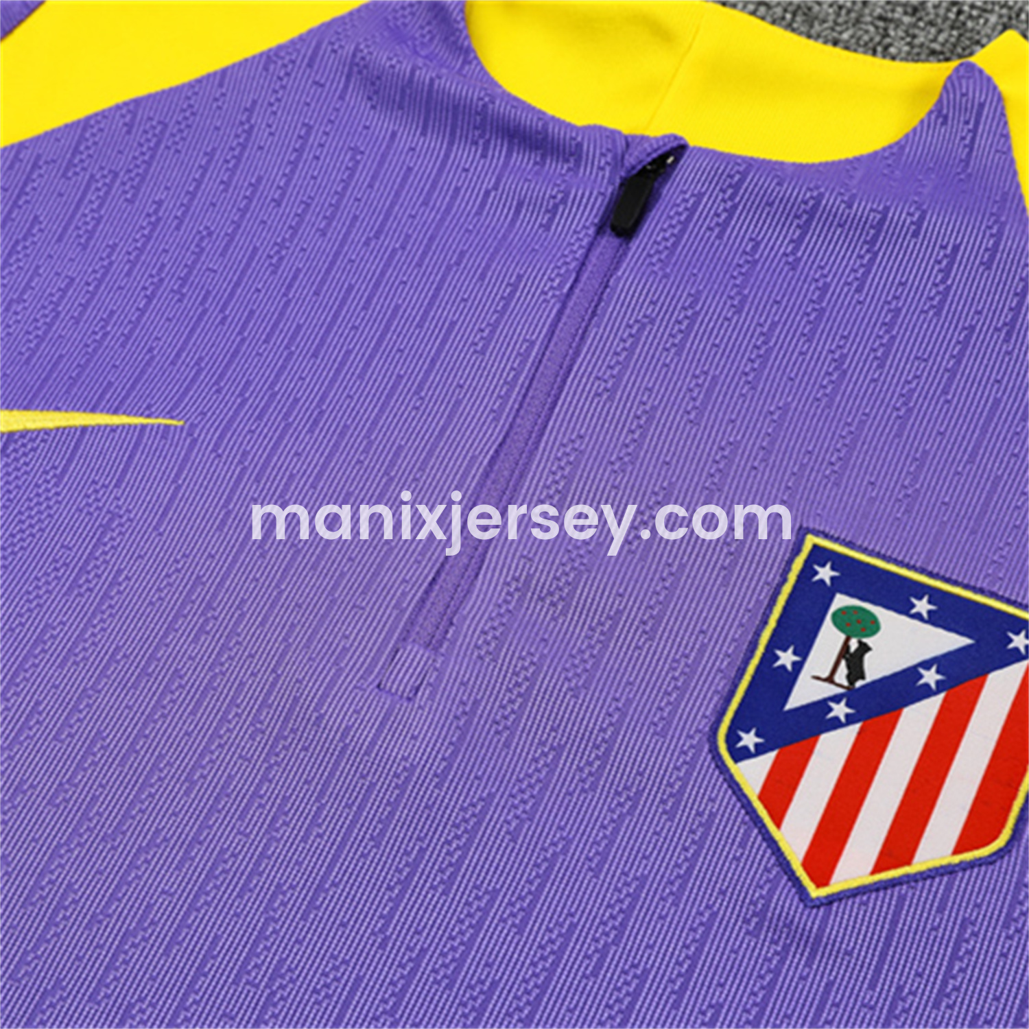 ManixJersey.com | Atletico Madrid 25-26 Long Sleeves Training Set - Purple Top & Purple Pants -Customize Name, Number and Patch | Worldwide Shipping
