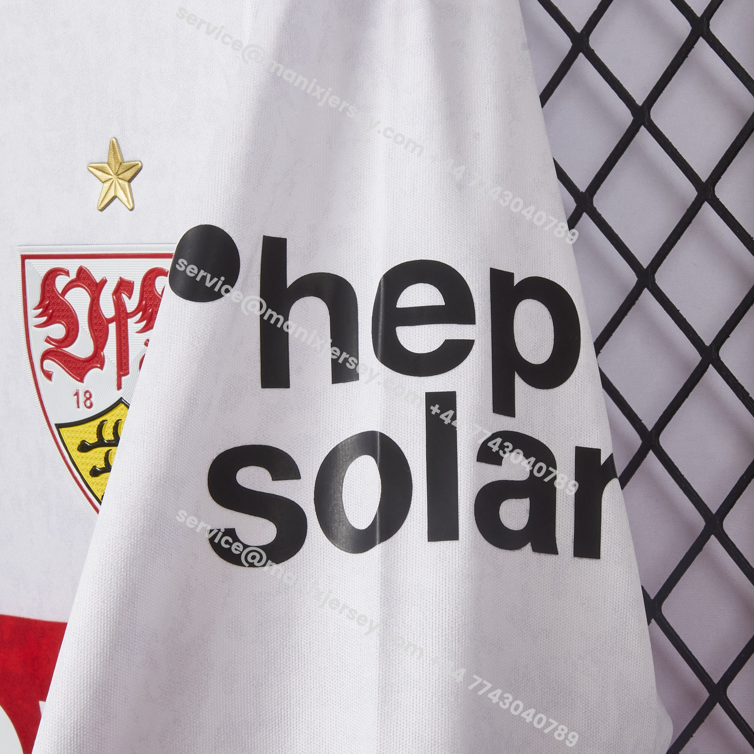 ManixJersey.com | VfB Stuttgart 25-26 European Home Long Sleeves Jersey - Fans Version -Customize Name, Number and Patch | Worldwide Shipping