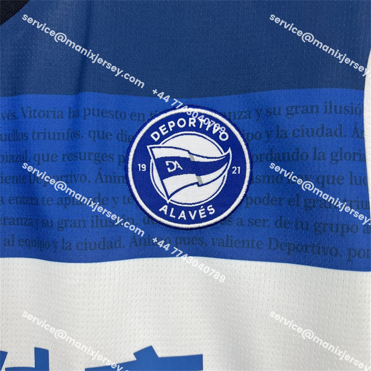 ManixJersey.com | Deportivo Alavés 25-26 Away Jersey - Fans Version -Customize Name, Number and Patch | Worldwide Shipping
