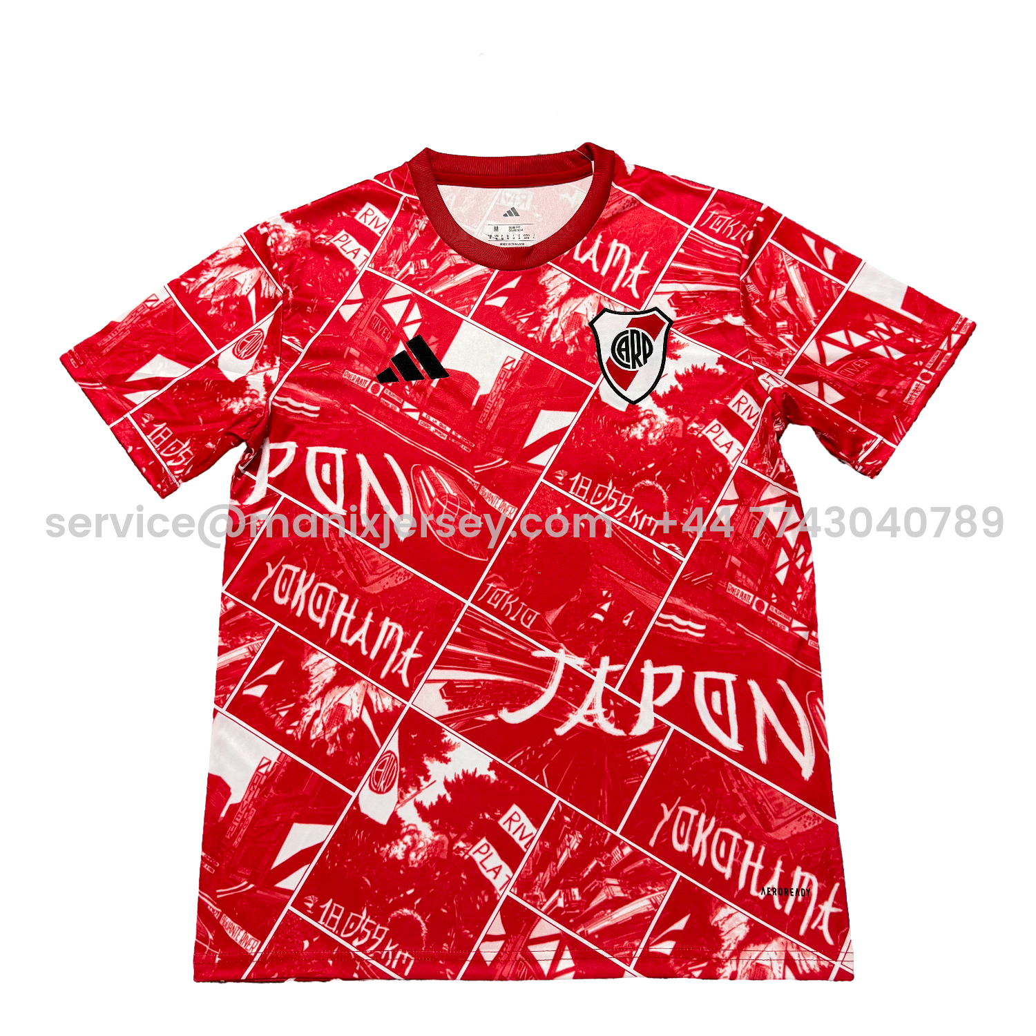 ManixJersey.com | River Plate 25-26 Red Pre-Match Training Jersey - Fans Version -Customize Name, Number and Patch | Worldwide Shipping
