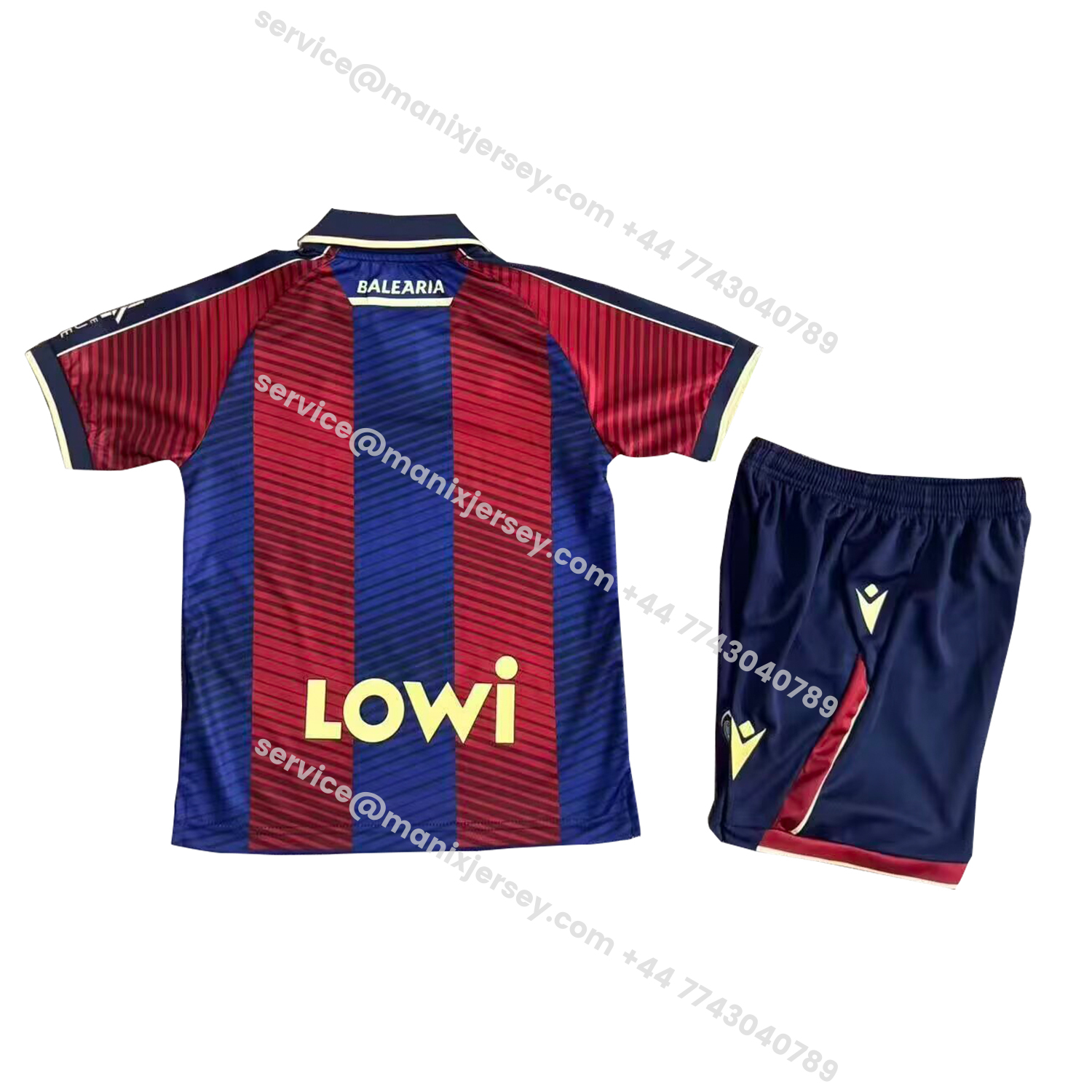 ManixJersey.com | Levante UD 25-26 Home Kids Kit -Customize Name, Number and Patch | Worldwide Shipping