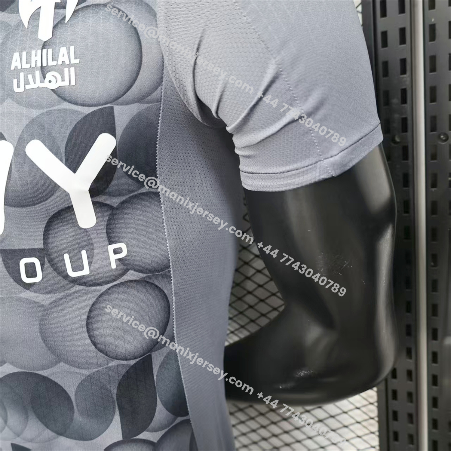 ManixJersey.com | Al Hilal Riyadh Crescent 25-26 Third Grey Jersey - Player Version -Customize Name, Number and Patch | Worldwide Shipping