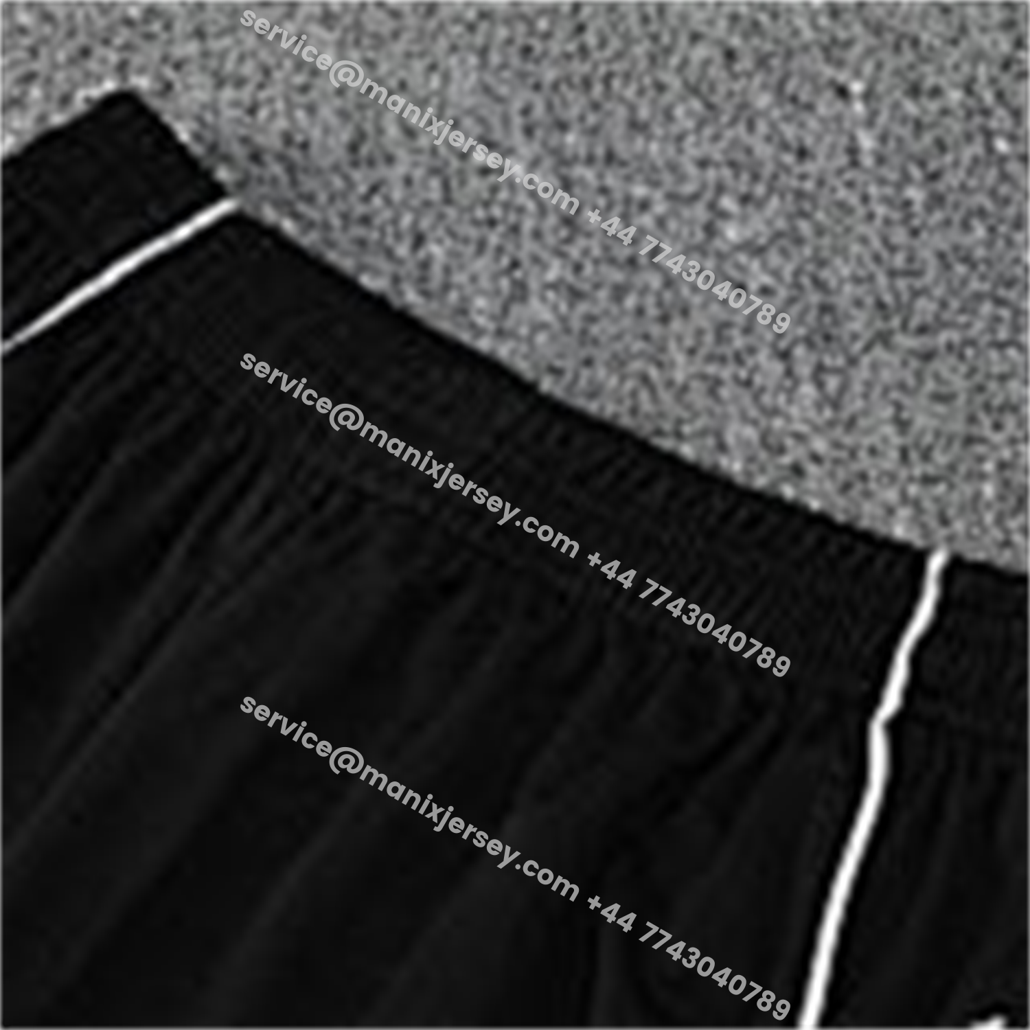 ManixJersey.com | Real Madrid 25-26 Vest Training Set - Black And Light Grey Vest & Black Shorts -Customize Name, Number and Patch | Worldwide Shipping