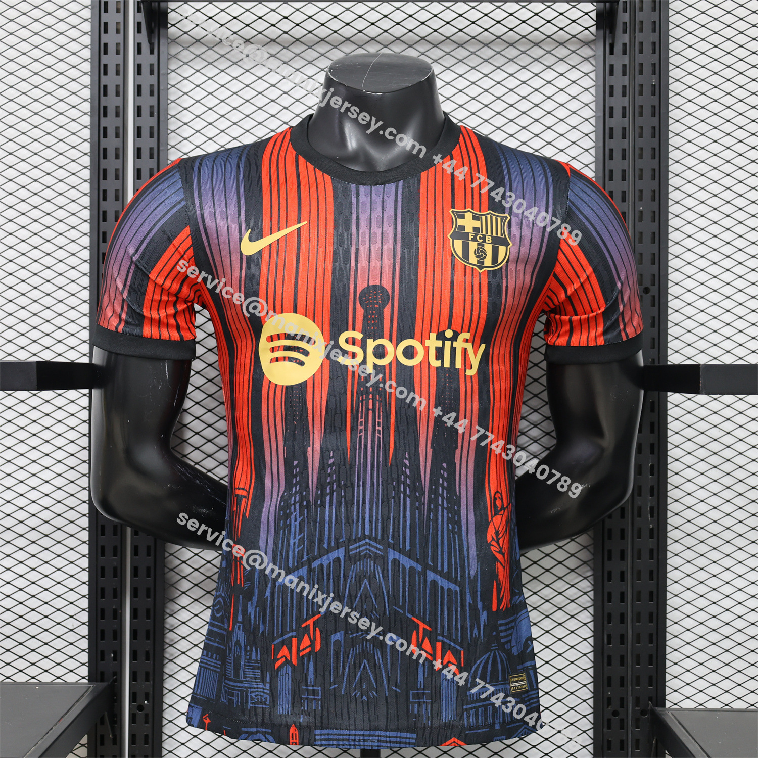 Barcelona 26-27 Grey With Red Special Jersey - Player Version:football jersey mysite: unitedjerseyfootball 邓江浪:football
