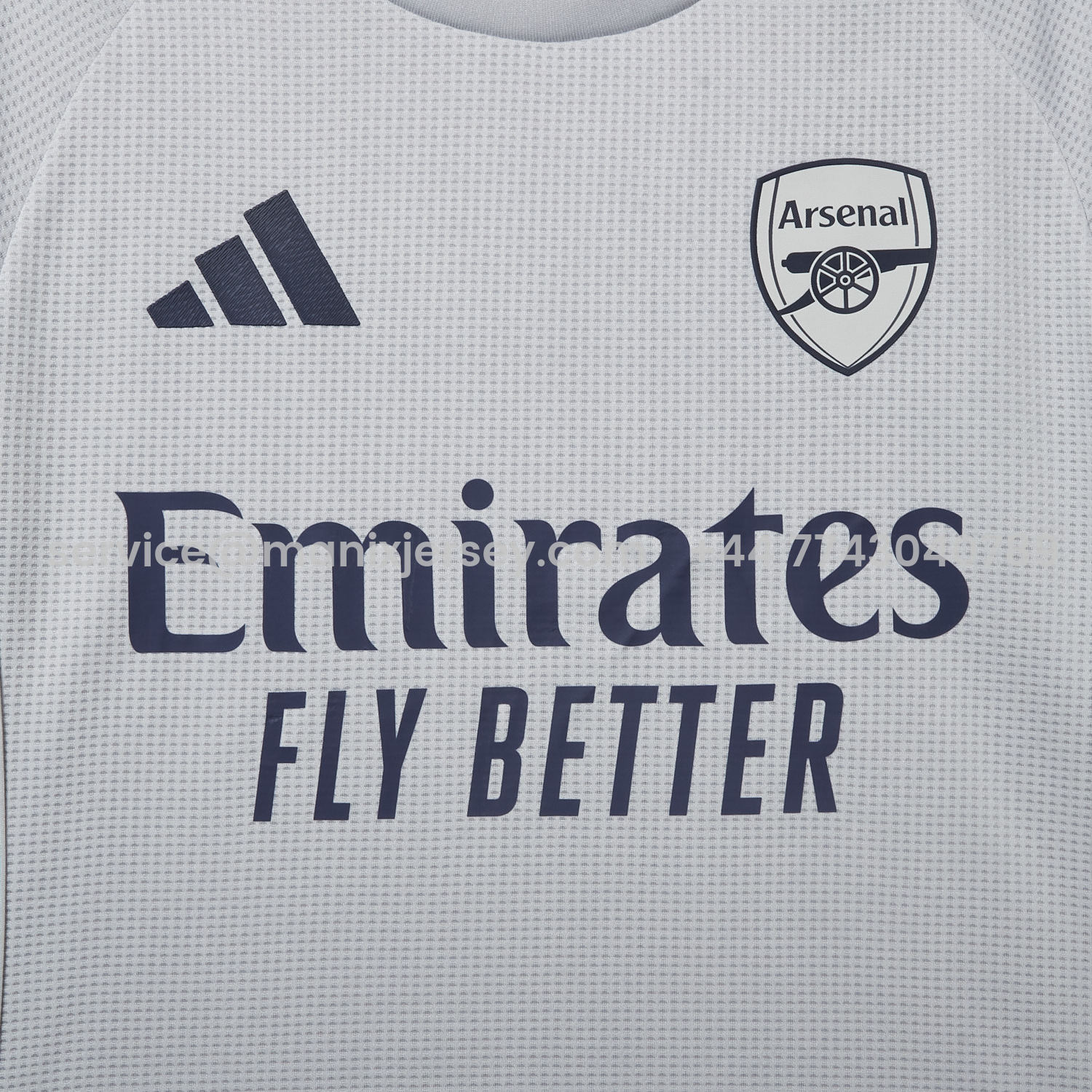 ManixJersey.com | Arsenal 25-26 White Training Jersey - Player Version -Customize Name, Number and Patch | Worldwide Shipping