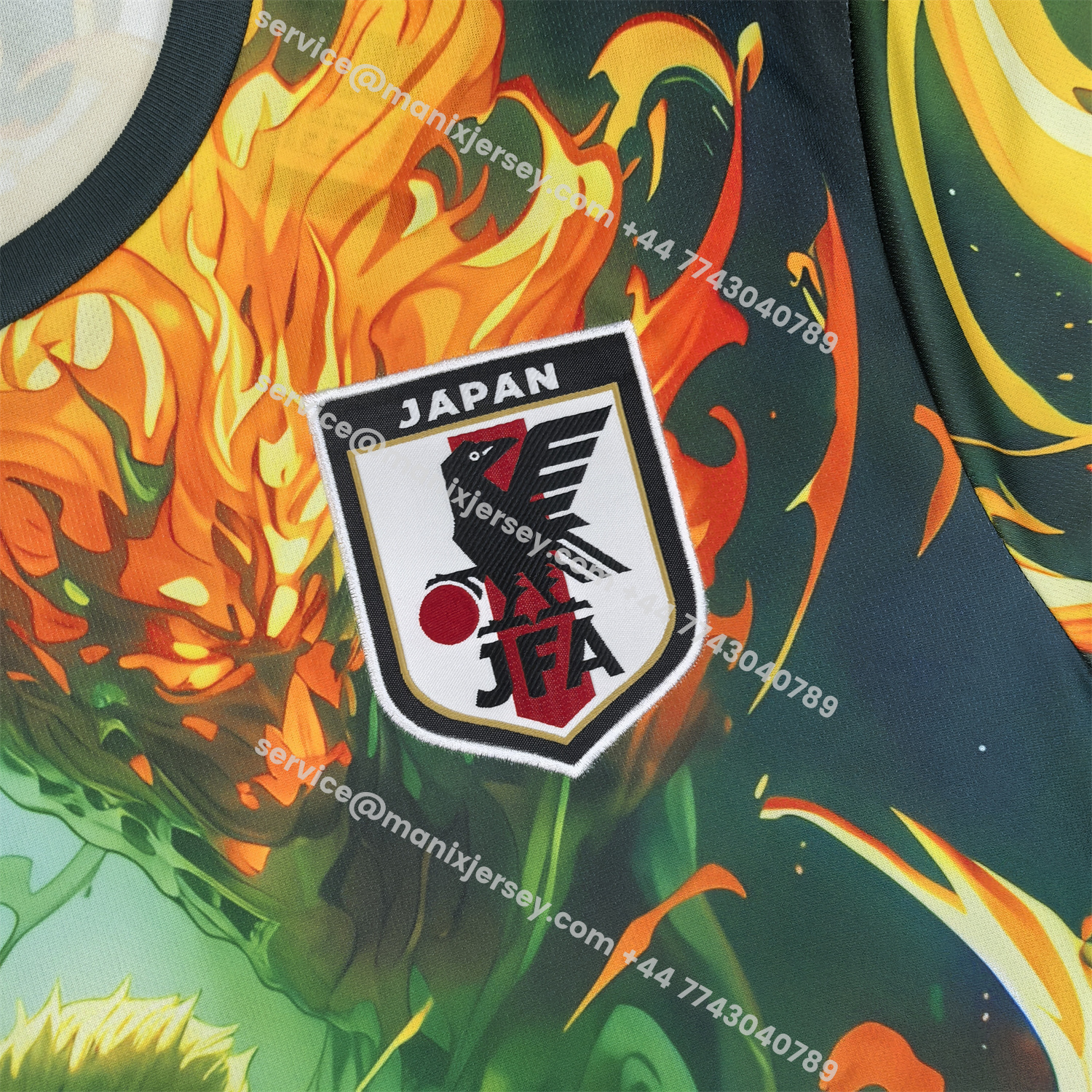 ManixJersey.com | Japan 25-26 Sauron Green Fire Special Jersey - Fans Version -Customize Name, Number and Patch | Worldwide Shipping