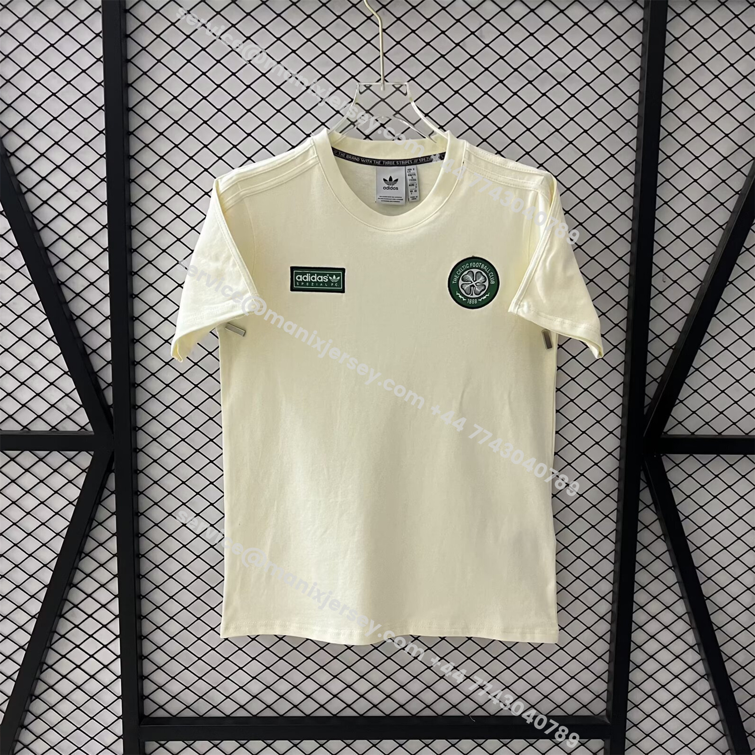 ManixJersey.com | Celtic 25-26 Beige Casual Shirt -Customize Name, Number and Patch | Worldwide Shipping