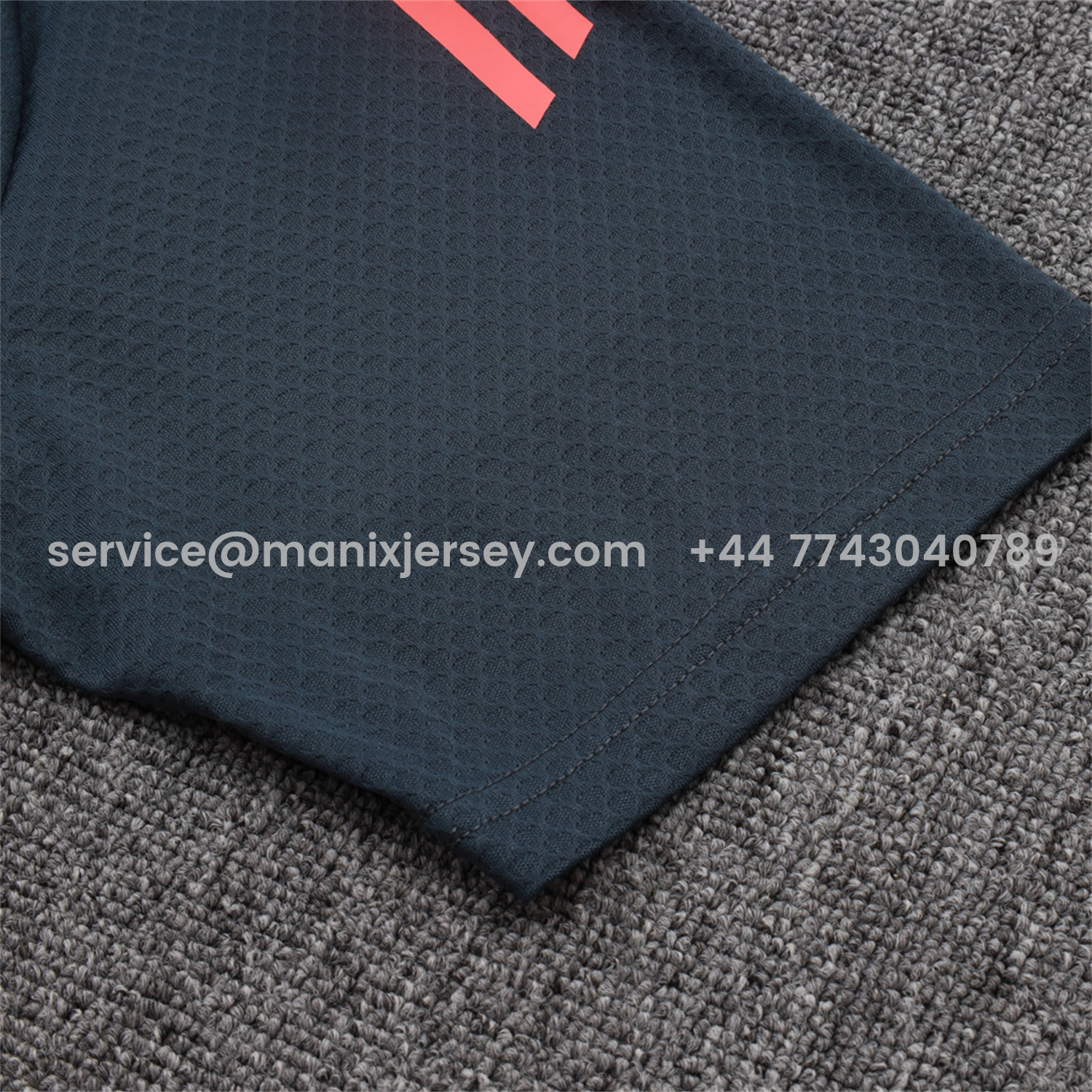 ManixJersey.com | Bayern Munich 25-26 POLO Short-Sleeve Training Set - Deep Grey Top and Pants with Orange Badge -Customize Name, Number and Patch | Worldwide Shipping