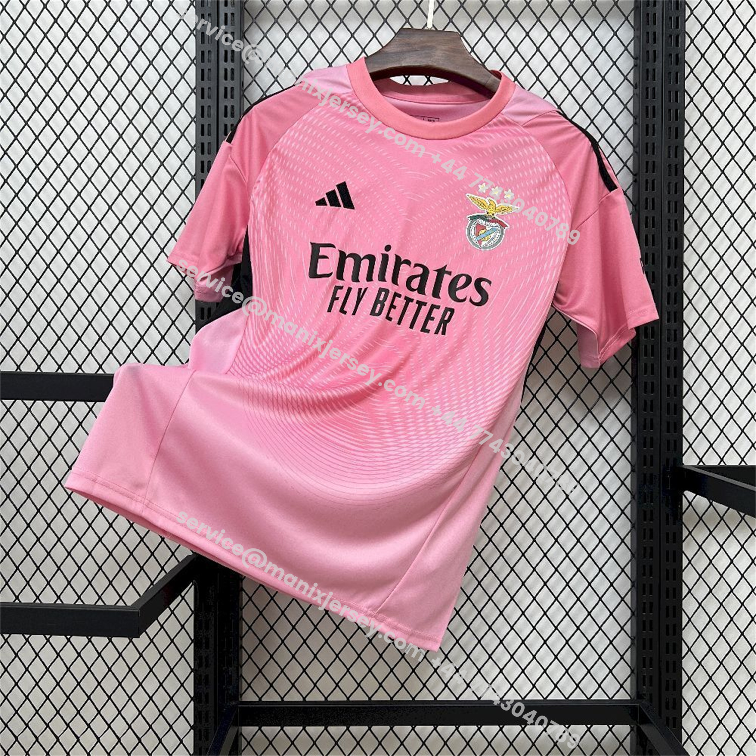 ManixJersey.com | Benfica 25-26 Pink Goalkeeper Jersey - Fans Version -Customize Name, Number and Patch | Worldwide Shipping