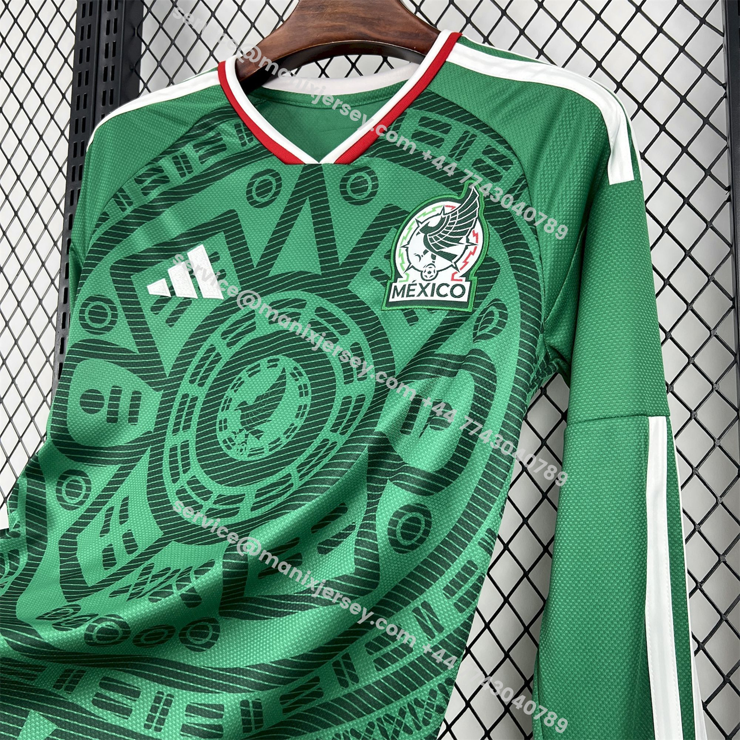 ManixJersey.com | Mexico 2026 Home Long Sleeves Jersey - Fans Version -Customize Name, Number and Patch | Worldwide Shipping