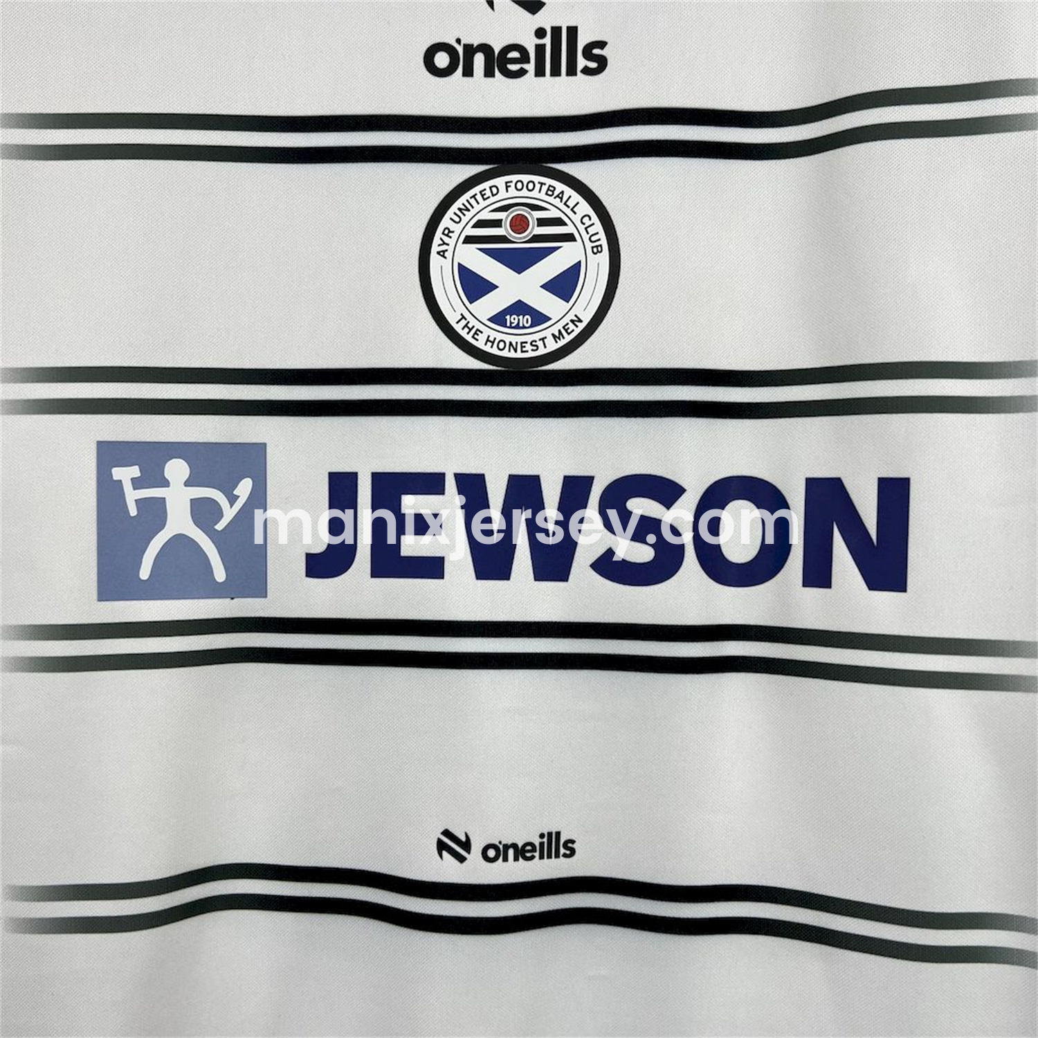 ManixJersey.com | Ayr United 25-26 Home Jersey - Fans Version -Customize Name, Number and Patch | Worldwide Shipping
