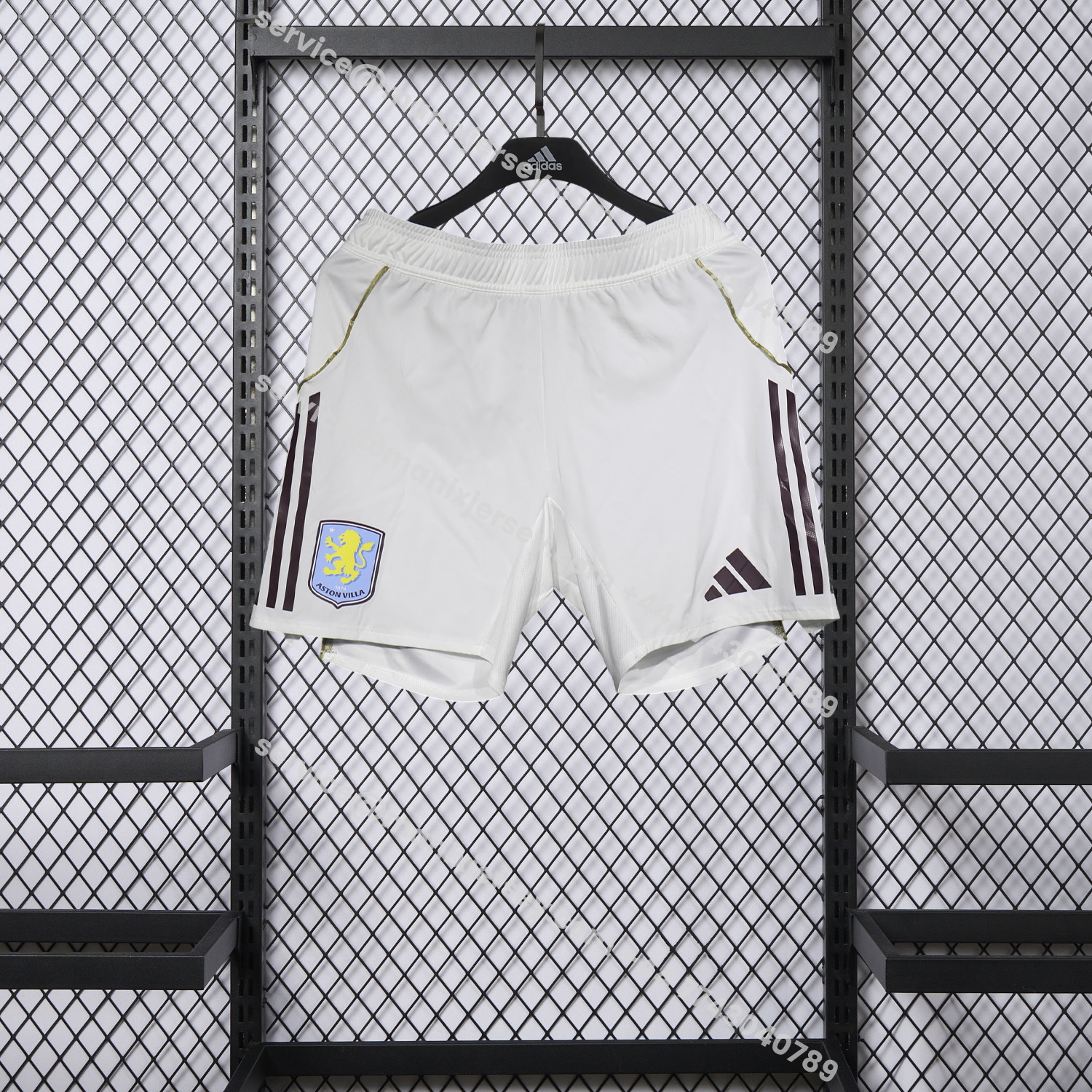 ManixJersey.com | Aston Villa 25-26 Home White Shorts - Player Version -Customize Name, Number and Patch | Worldwide Shipping