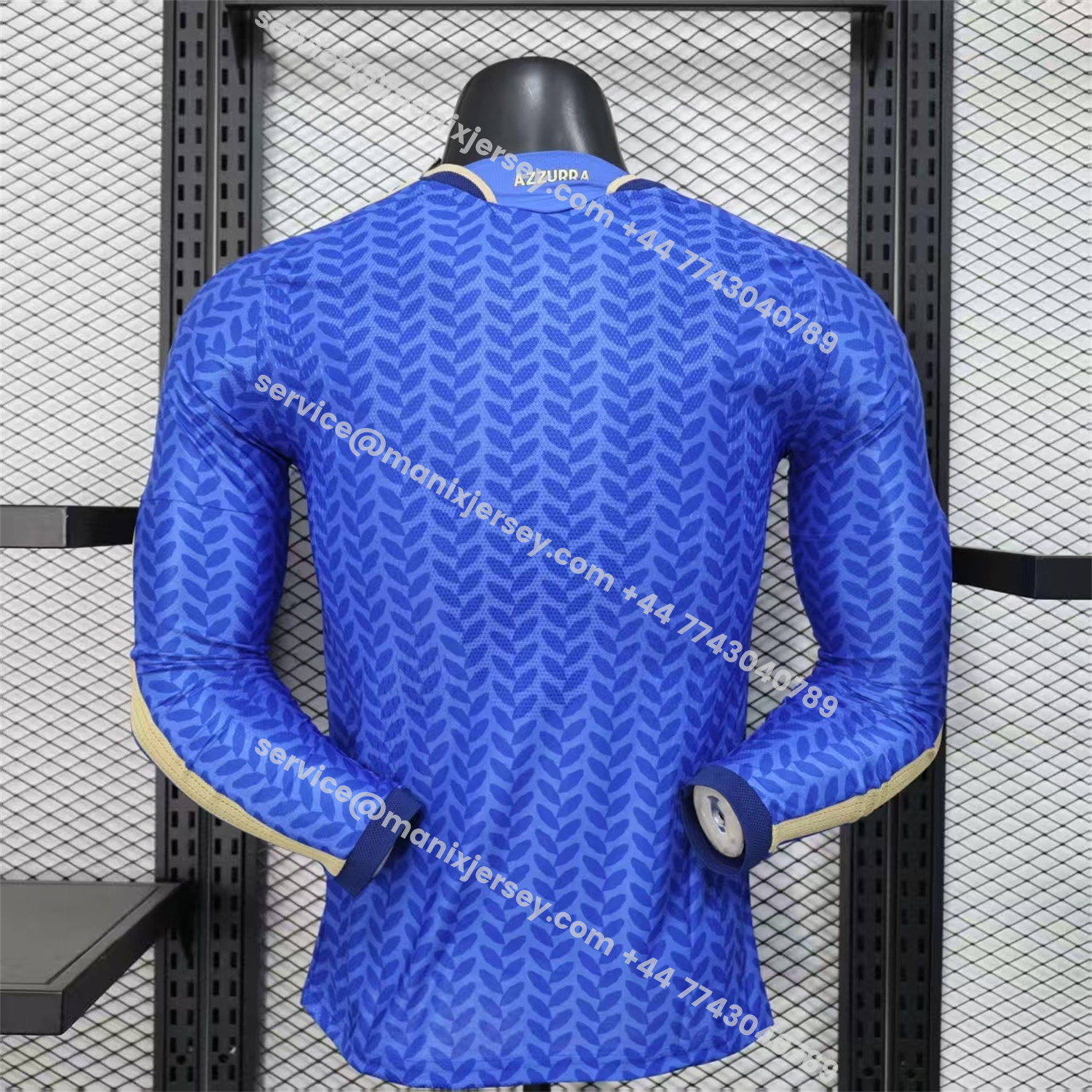 ManixJersey.com | Italy 2026 Home Long Sleeves Jersey - Player Version -Customize Name, Number and Patch | Worldwide Shipping