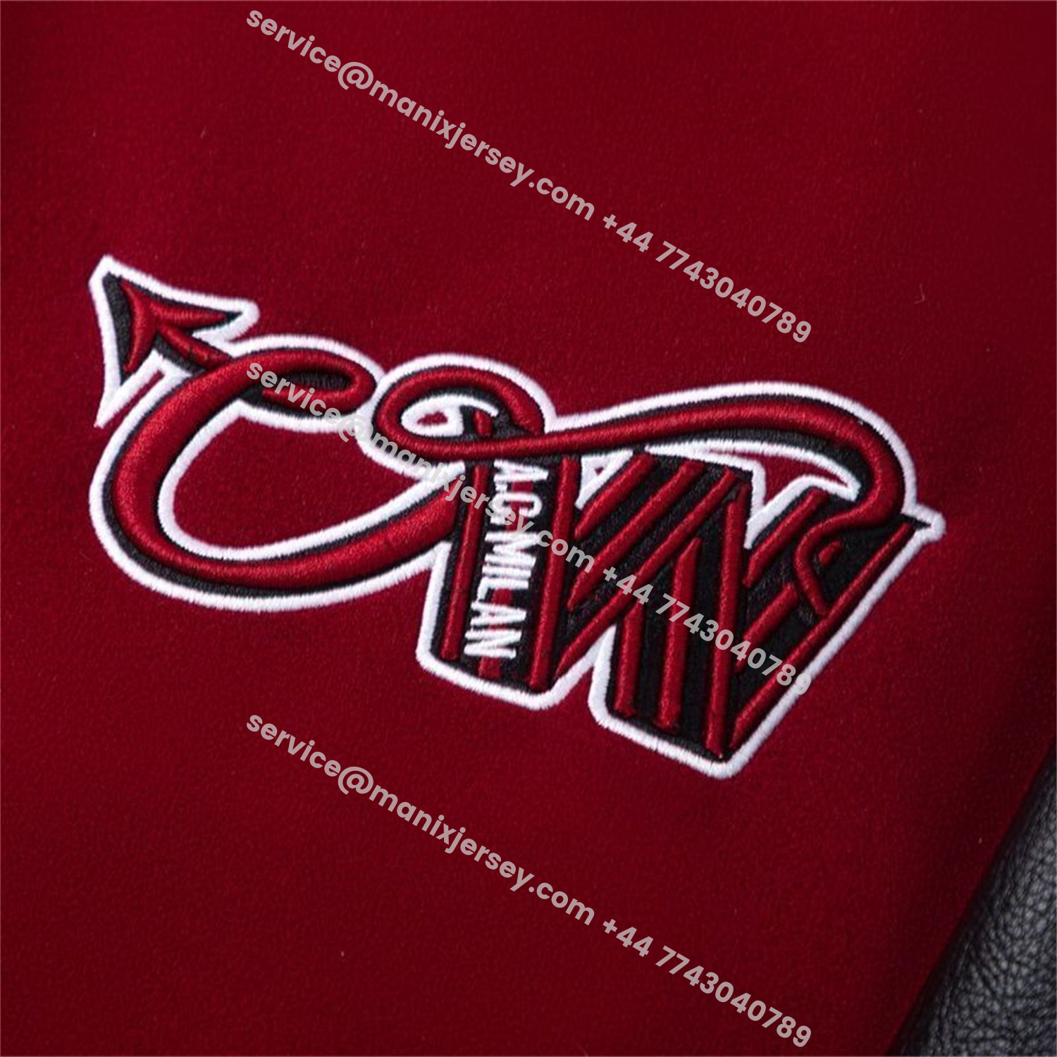 ManixJersey.com | AC Milan 25-26 Off-White Warm Windbreaker Jacket - Wine Red And Black -Customize Name, Number and Patch | Worldwide Shipping