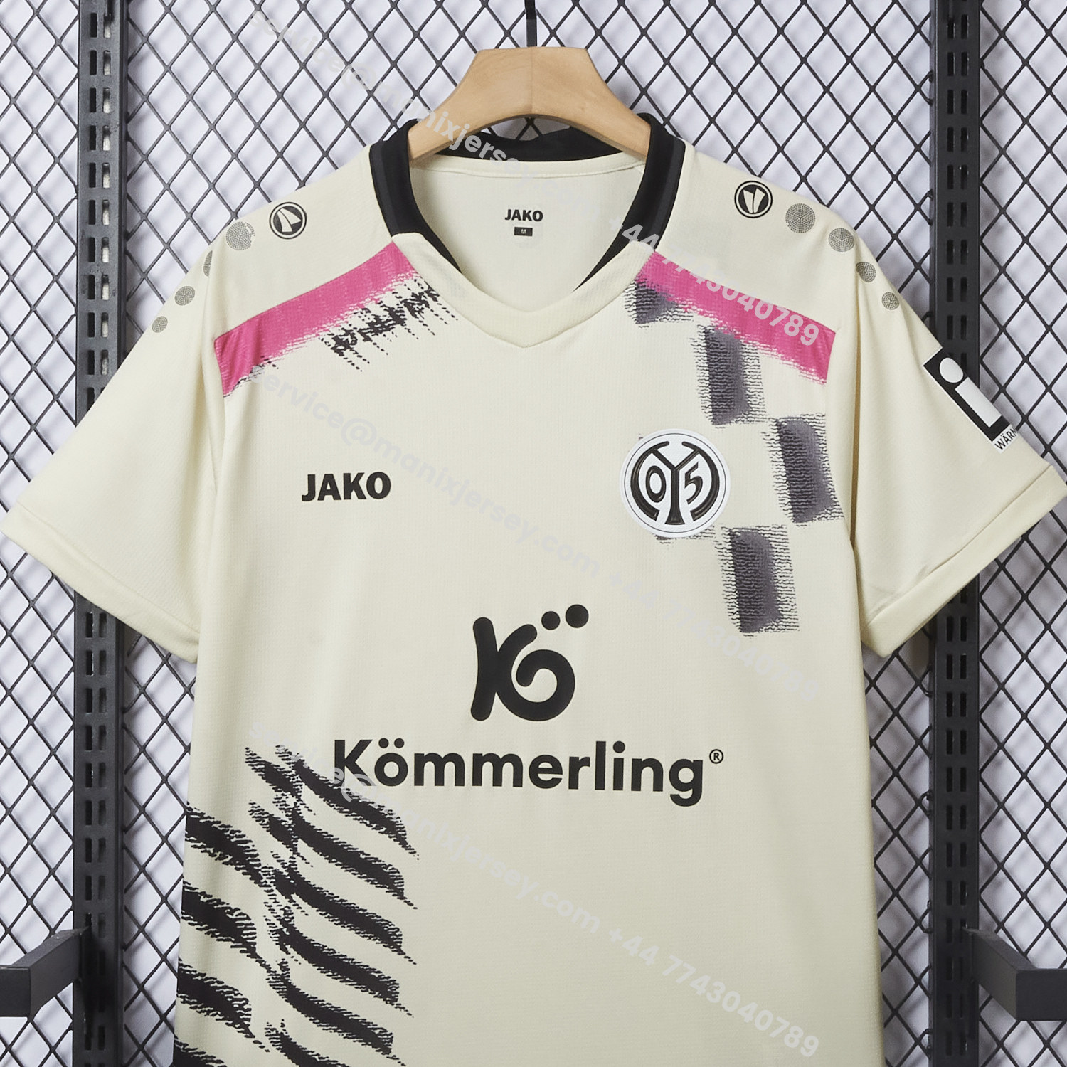 ManixJersey.com | Mainz 25-26 Third White Jersey - Fans Version -Customize Name, Number and Patch | Worldwide Shipping