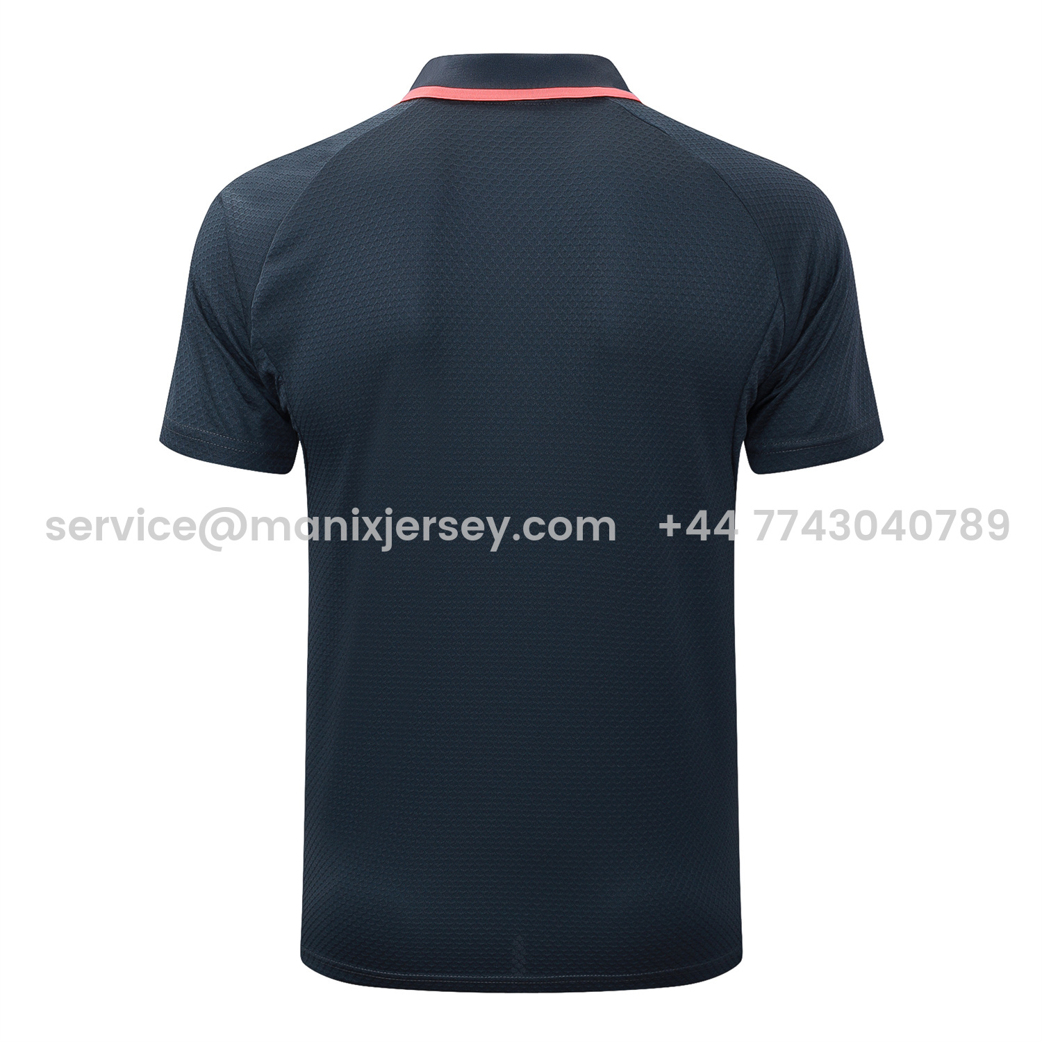 ManixJersey.com | Bayern Munich 25-26 POLO Short-Sleeve Training Set - Deep Grey Top and Pants with Orange Badge -Customize Name, Number and Patch | Worldwide Shipping