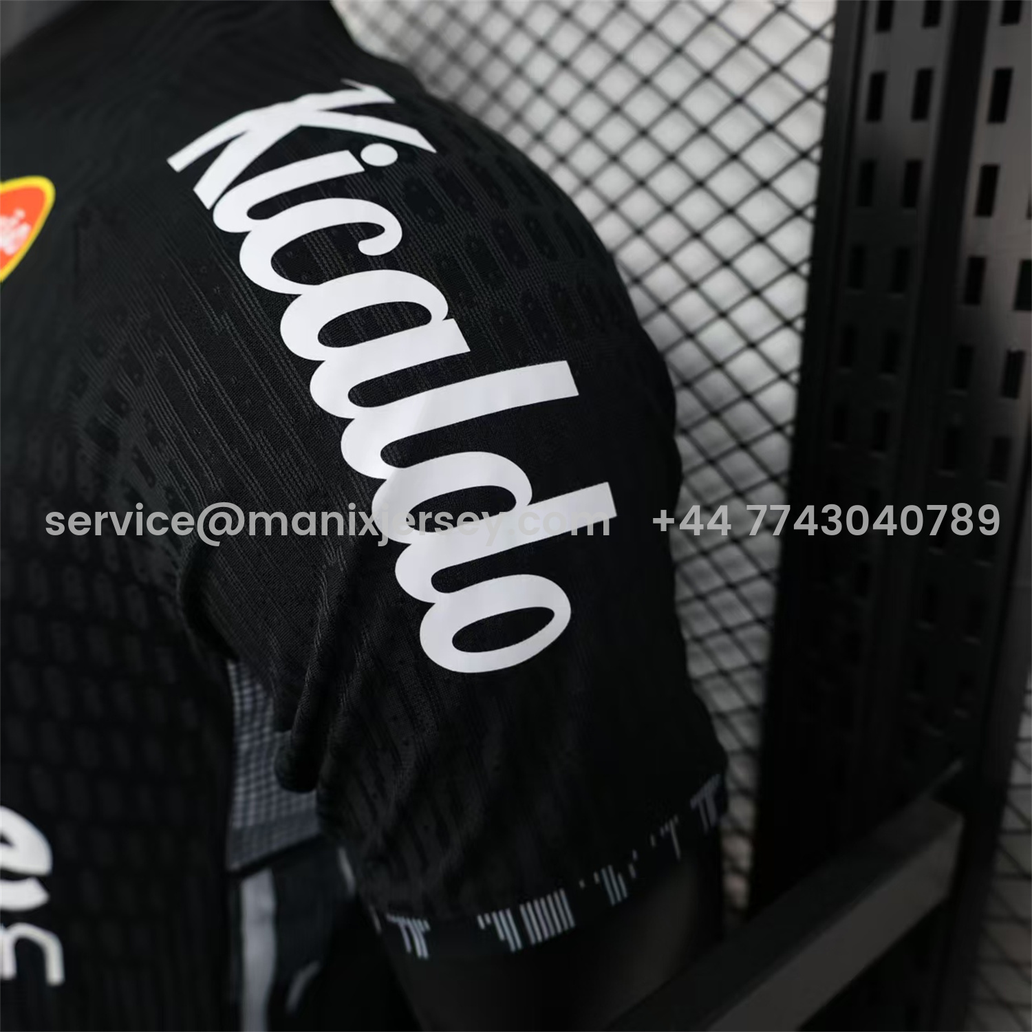 ManixJersey.com | Santos 2025-26 Goalkeeper 2 Black Jersey With Sponsors - Player Version -Customize Name, Number and Patch | Worldwide Shipping