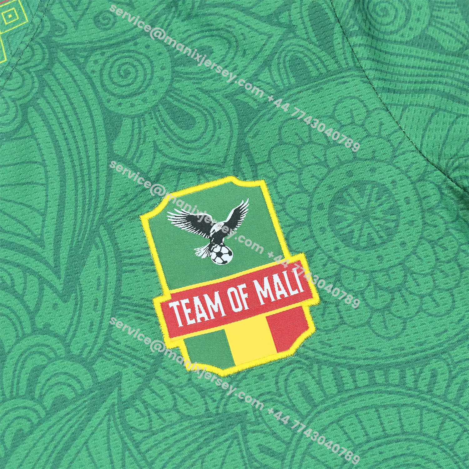 ManixJersey.com | Mali 25-26 Green Special Jersey - Fans Version -Customize Name, Number and Patch | Worldwide Shipping