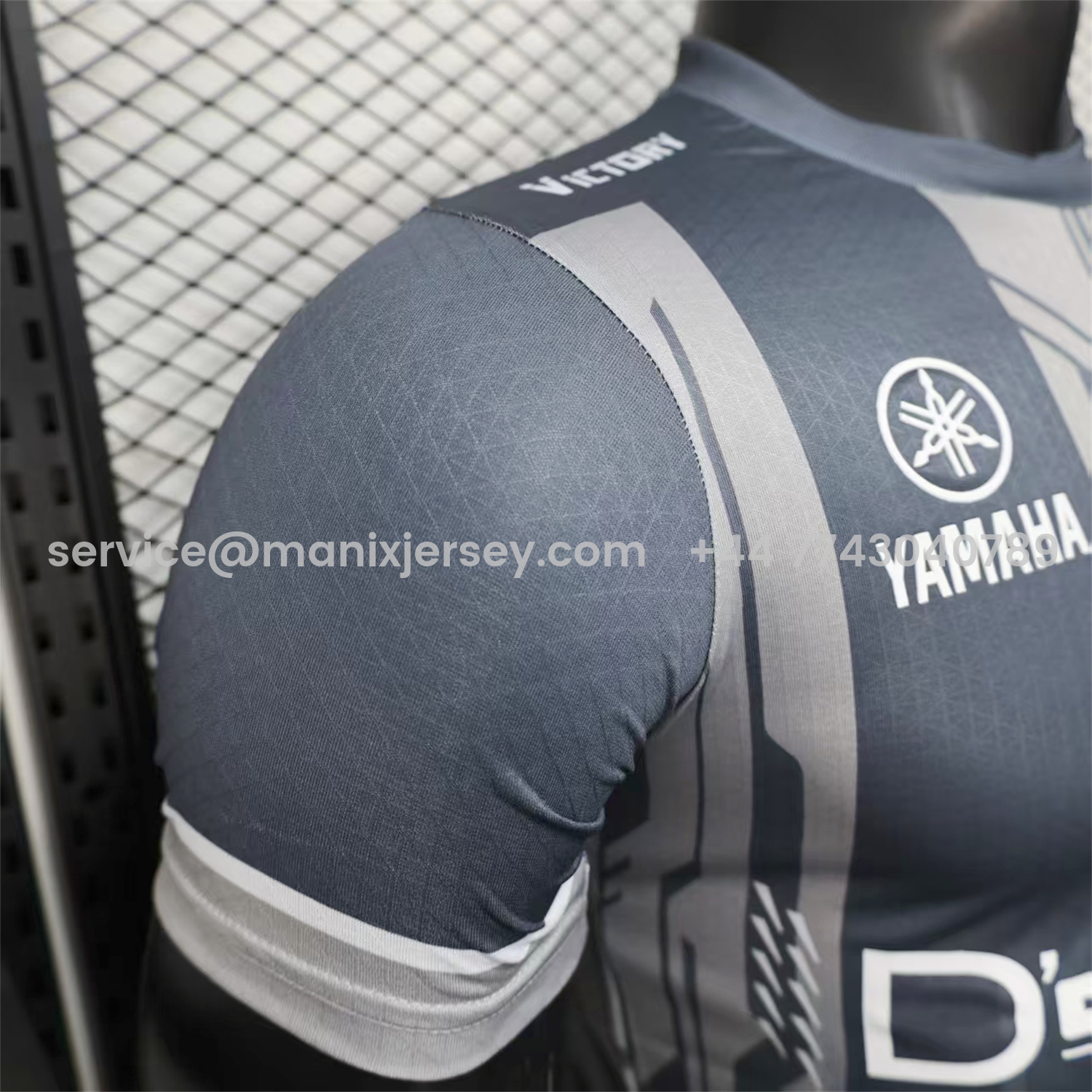 ManixJersey.com | Marseille 25-26 Grey Stripes Special Jersey - Player Version -Customize Name, Number and Patch | Worldwide Shipping