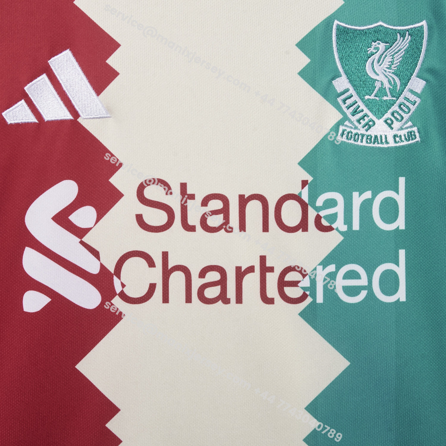 ManixJersey.com | Liver.pool 25-26 Tricolor Shirt - Fans Version -Customize Name, Number and Patch | Worldwide Shipping