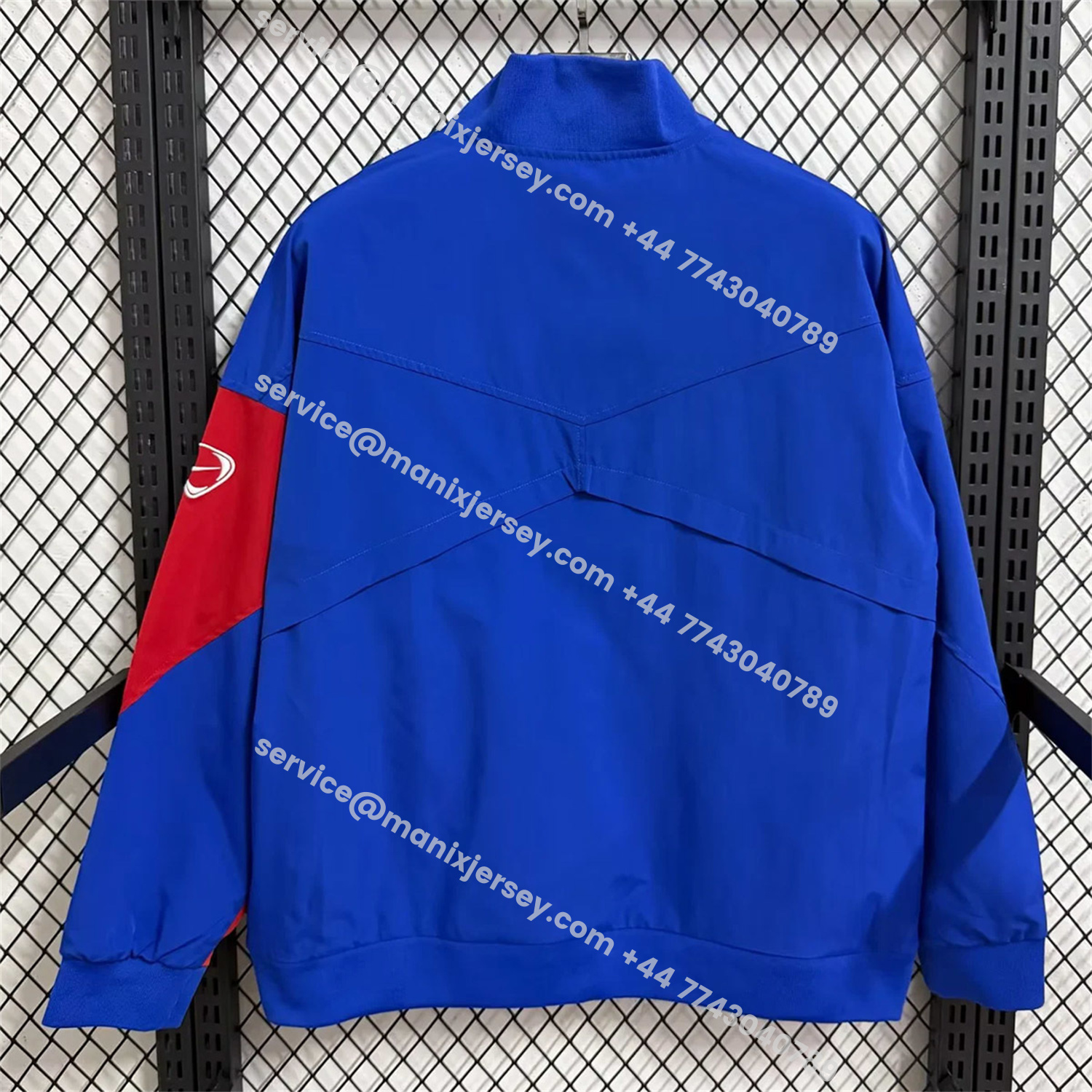 ManixJersey.com | Paris Saint-Germain PSG 25-26 Windbreaker Jacket - Blue -Customize Name, Number and Patch | Worldwide Shipping