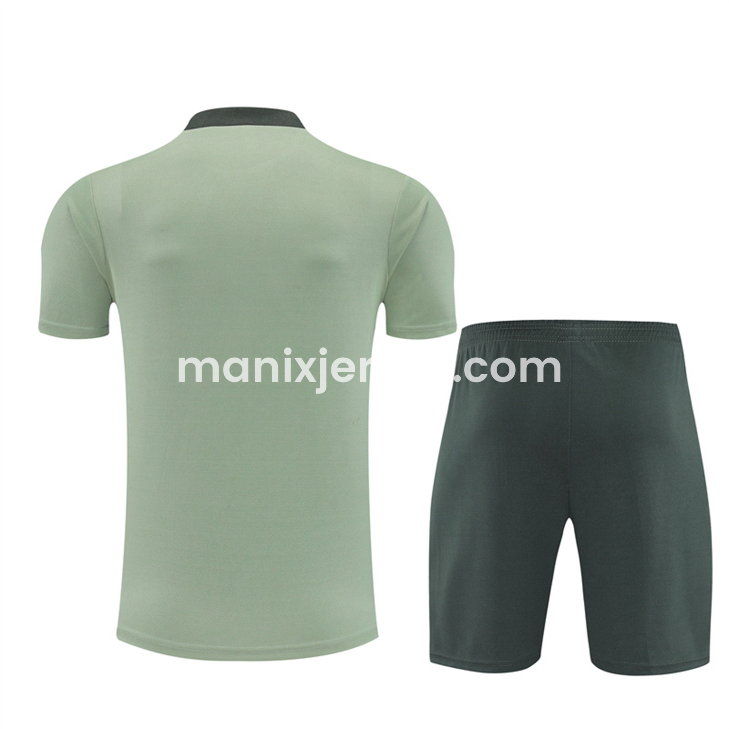 ManixJersey.com | C.H.E.L.S.E.A 25-26 Kids Short-Sleeve Training Set - Light Green Top & Army Green Shorts -Customize Name, Number and Patch | Worldwide Shipping