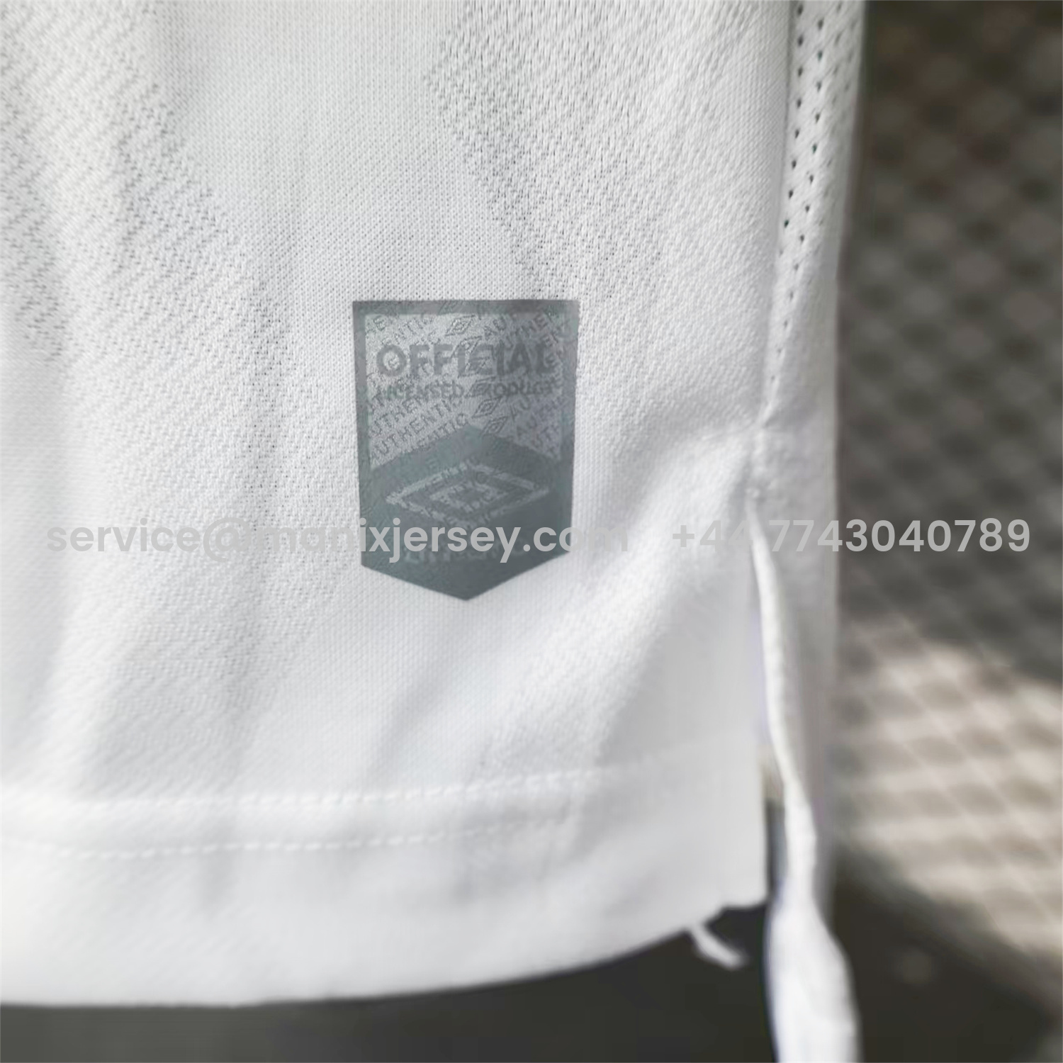 ManixJersey.com | Santos 2025-26 Home White Jersey With Sponsors - Player Version -Customize Name, Number and Patch | Worldwide Shipping