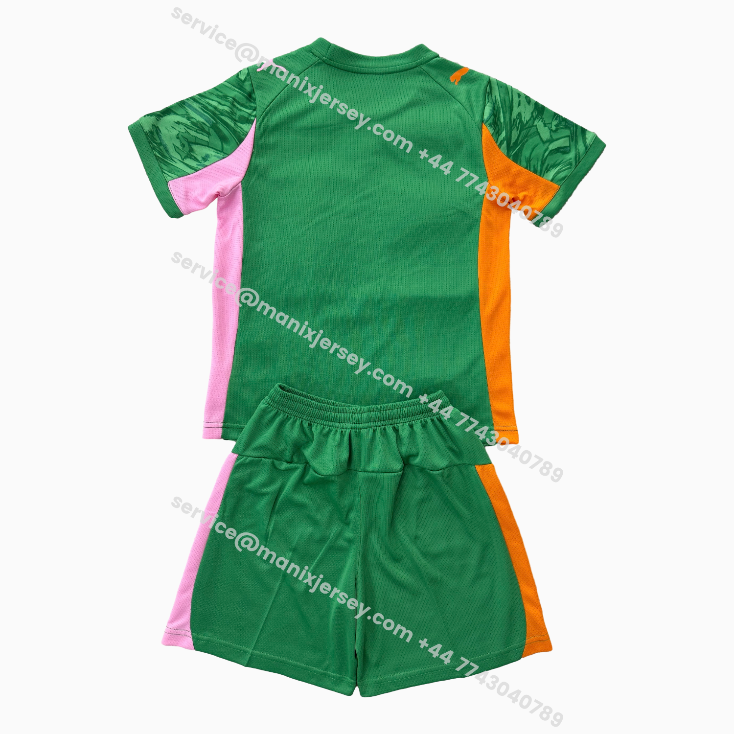 ManixJersey.com | Derby County 25-26 Green Goalkeeper Kids Kit -Customize Name, Number and Patch | Worldwide Shipping