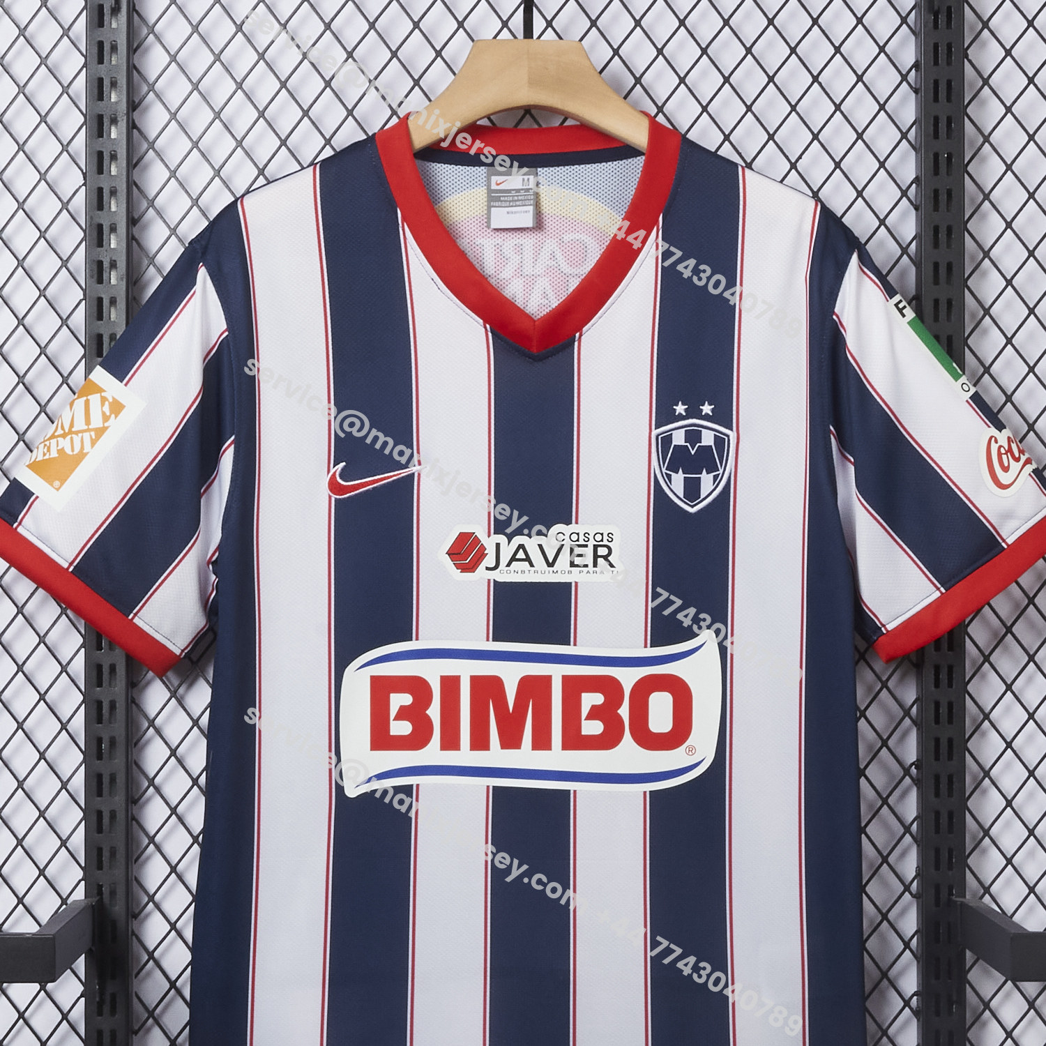 ManixJersey.com | Retro Rayados Monterrey 09-10 Home Jersey -Customize Name, Number and Patch | Worldwide Shipping