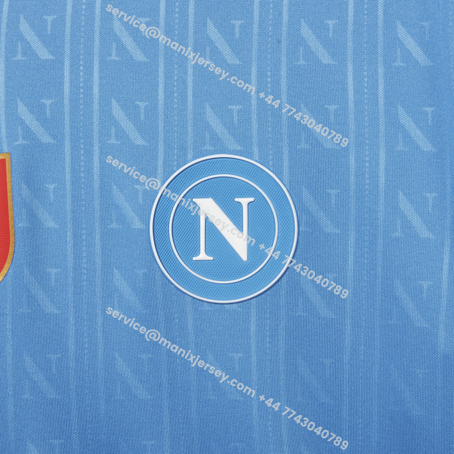 ManixJersey.com | Napoli 25-26 European Home Blue Jersey - Fans Version -Customize Name, Number and Patch | Worldwide Shipping
