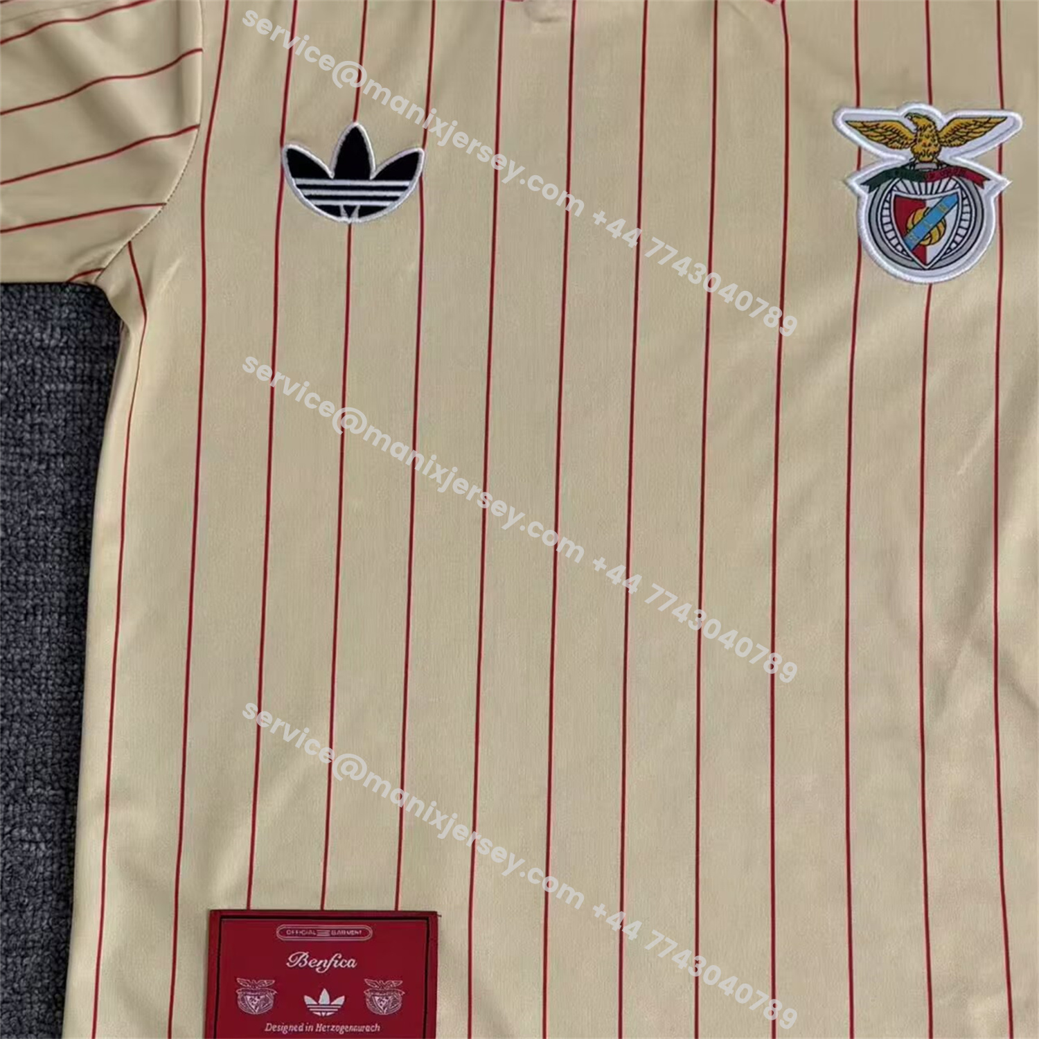 ManixJersey.com | Benfica 25-26 Icon Range Travel Yellow Special Edition Kids Kit -Customize Name, Number and Patch | Worldwide Shipping