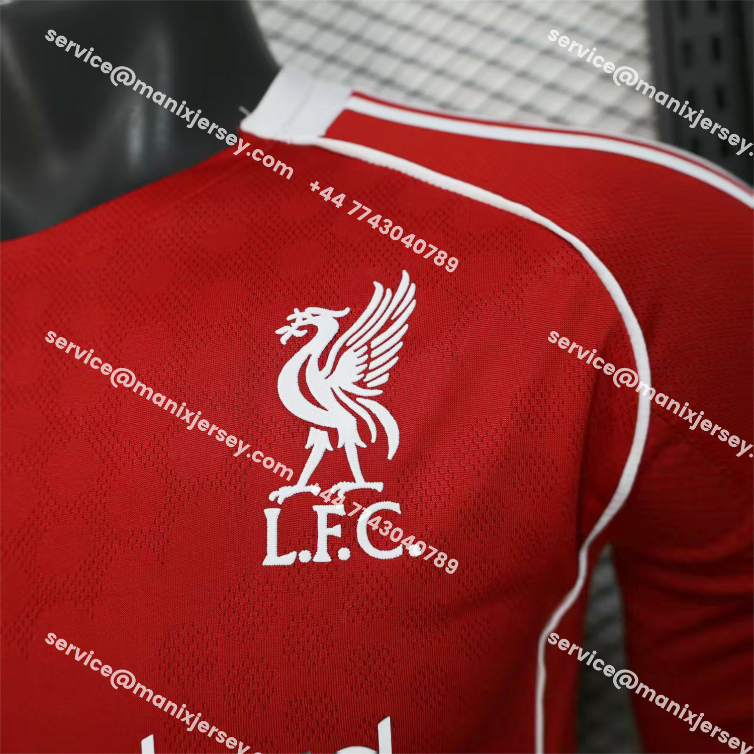 ManixJersey.com | Liver.pool 25-26 Home Long Sleeves Jersey - Player Version -Customize Name, Number and Patch | Worldwide Shipping