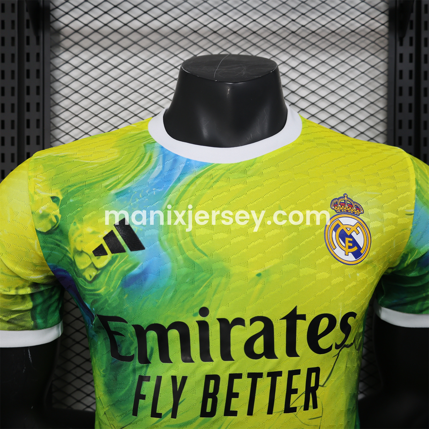 ManixJersey.com | Real Madrid 25-26 Green & Yellow Special Edition Jersey - Player Version -Customize Name, Number and Patch | Worldwide Shipping