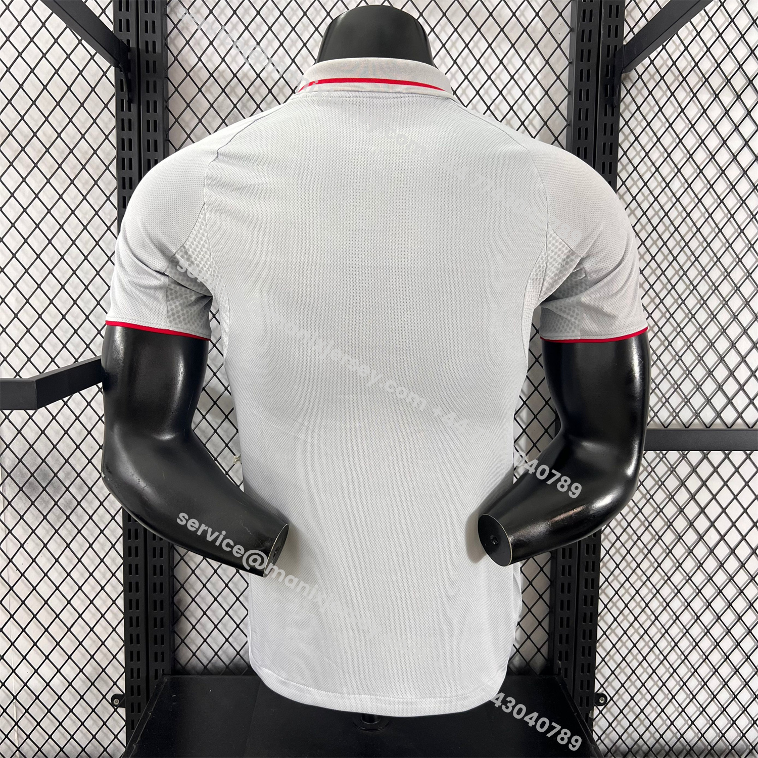 ManixJersey.com | Olympique Lyonnais Lyon 25-26 Third Grey Jersey - Player Version -Customize Name, Number and Patch | Worldwide Shipping