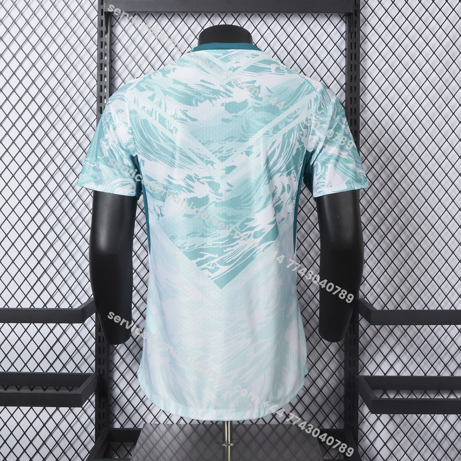 ManixJersey.com | Portugal 2026 Away White And Cyan Jersey - Player Version -Customize Name, Number and Patch | Worldwide Shipping