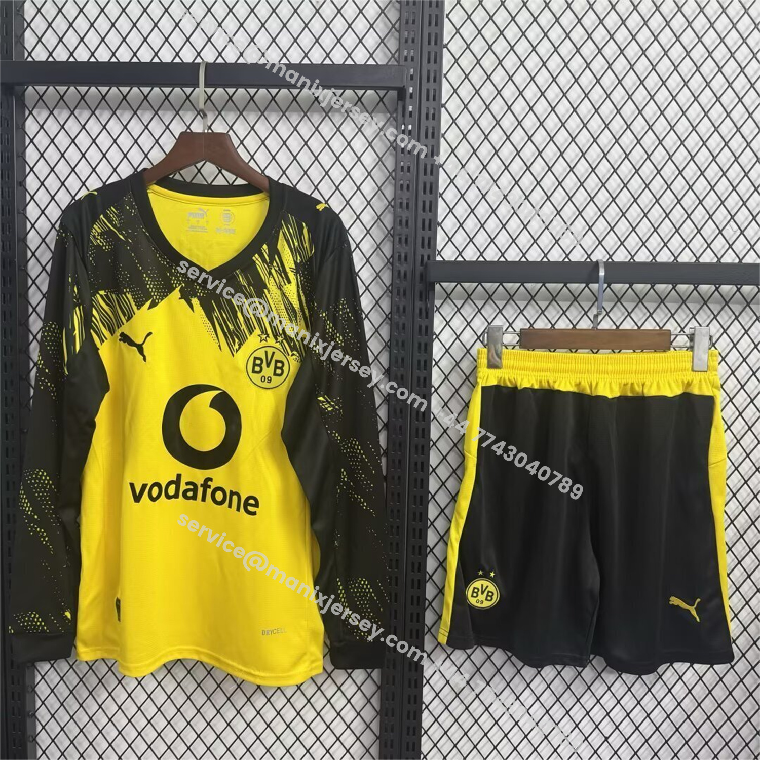 ManixJersey.com | Dortmund 25-26 Home Long Sleeves Kids Kit -Customize Name, Number and Patch | Worldwide Shipping