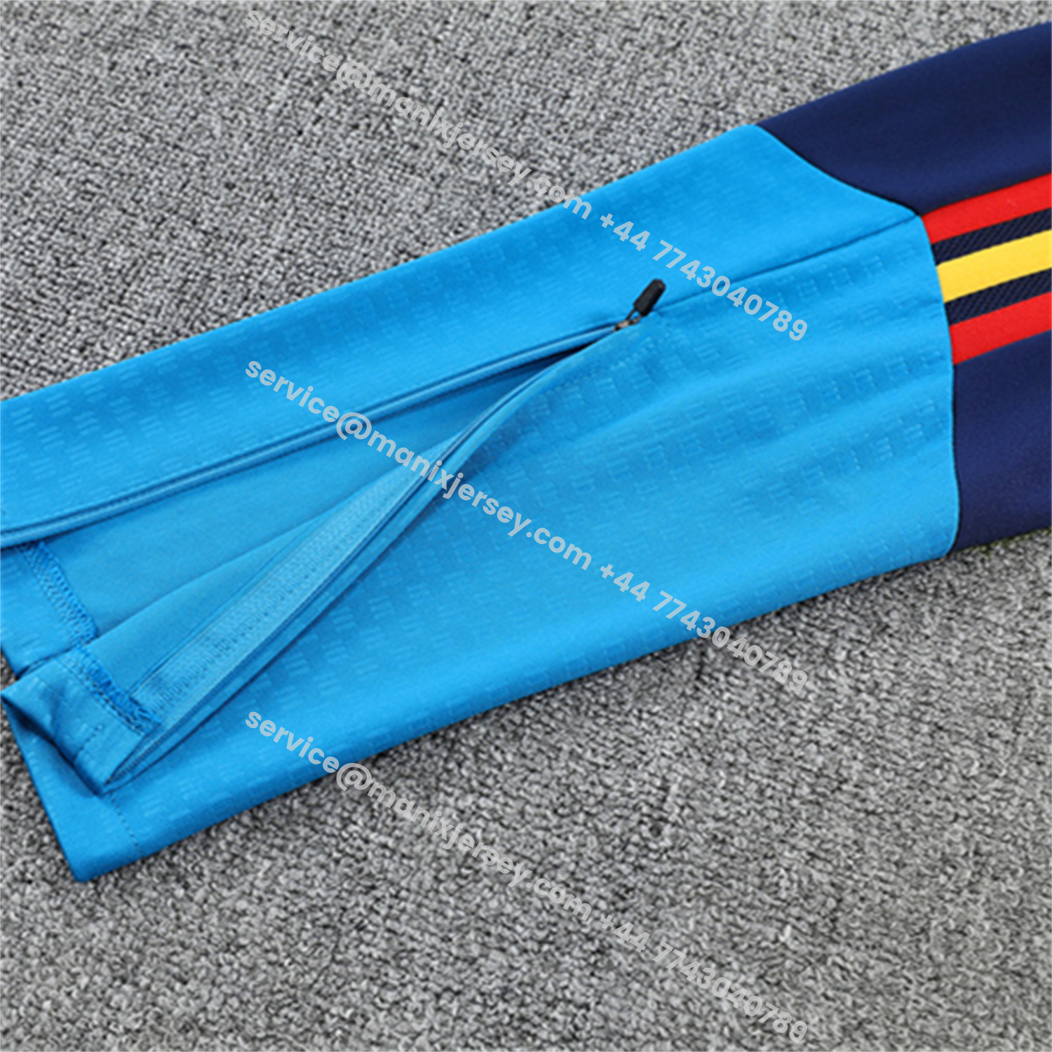 ManixJersey.com | Spain 2026 Long Sleeve Training Set - Royal Blue Top & Pants -Customize Name, Number and Patch | Worldwide Shipping
