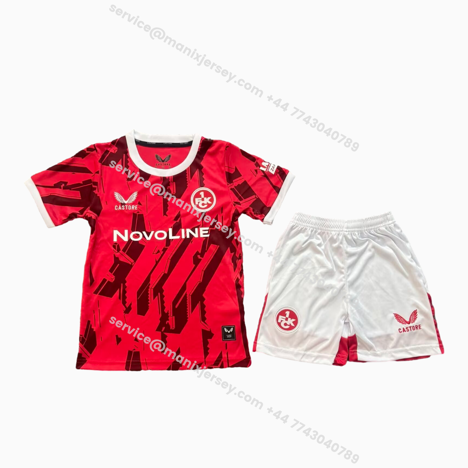 ManixJersey.com | Kaiserslautern 25-26 Home Kids Kit -Customize Name, Number and Patch | Worldwide Shipping