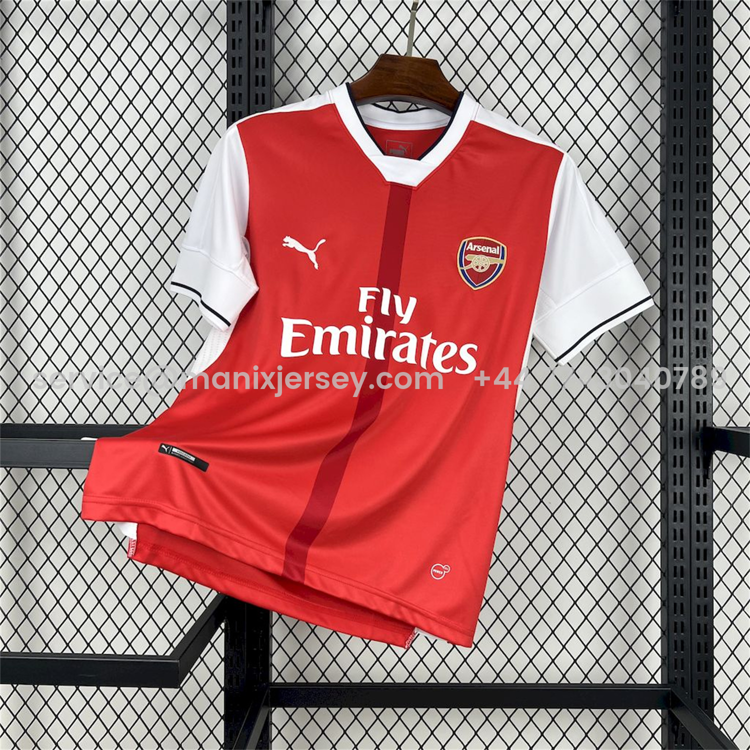 ManixJersey.com | Retro Arsenal 2016-17 Home Jersey -Customize Name, Number and Patch | Worldwide Shipping